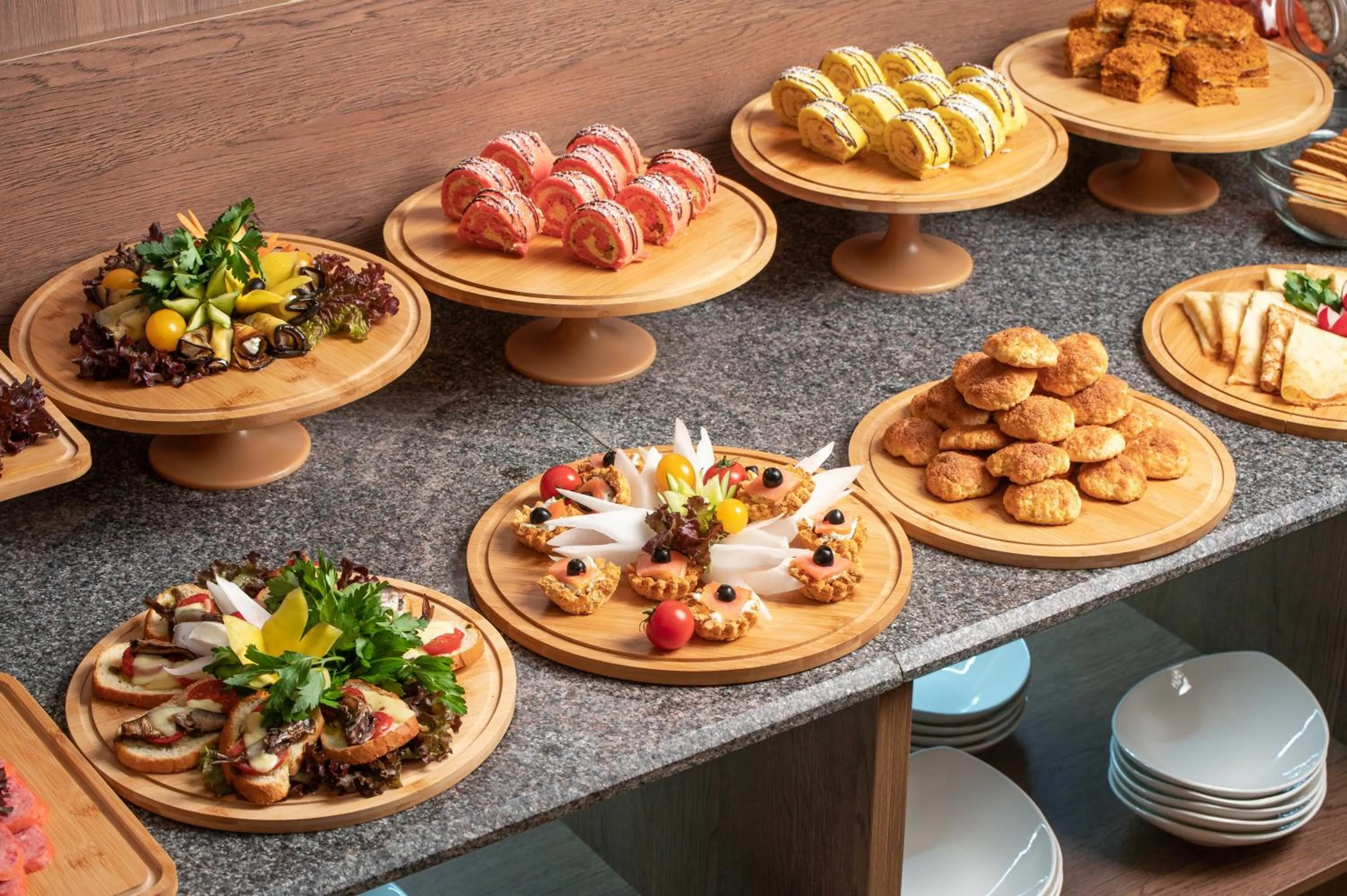 Buffet breakfast in Sofiya Tashkent Hotel