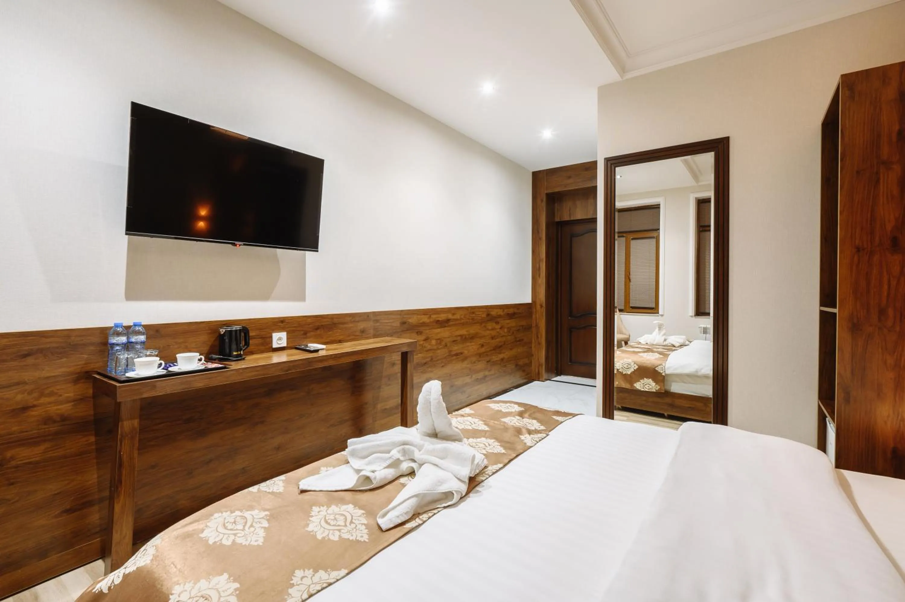 TV and multimedia, Bed in Sofiya Tashkent Hotel