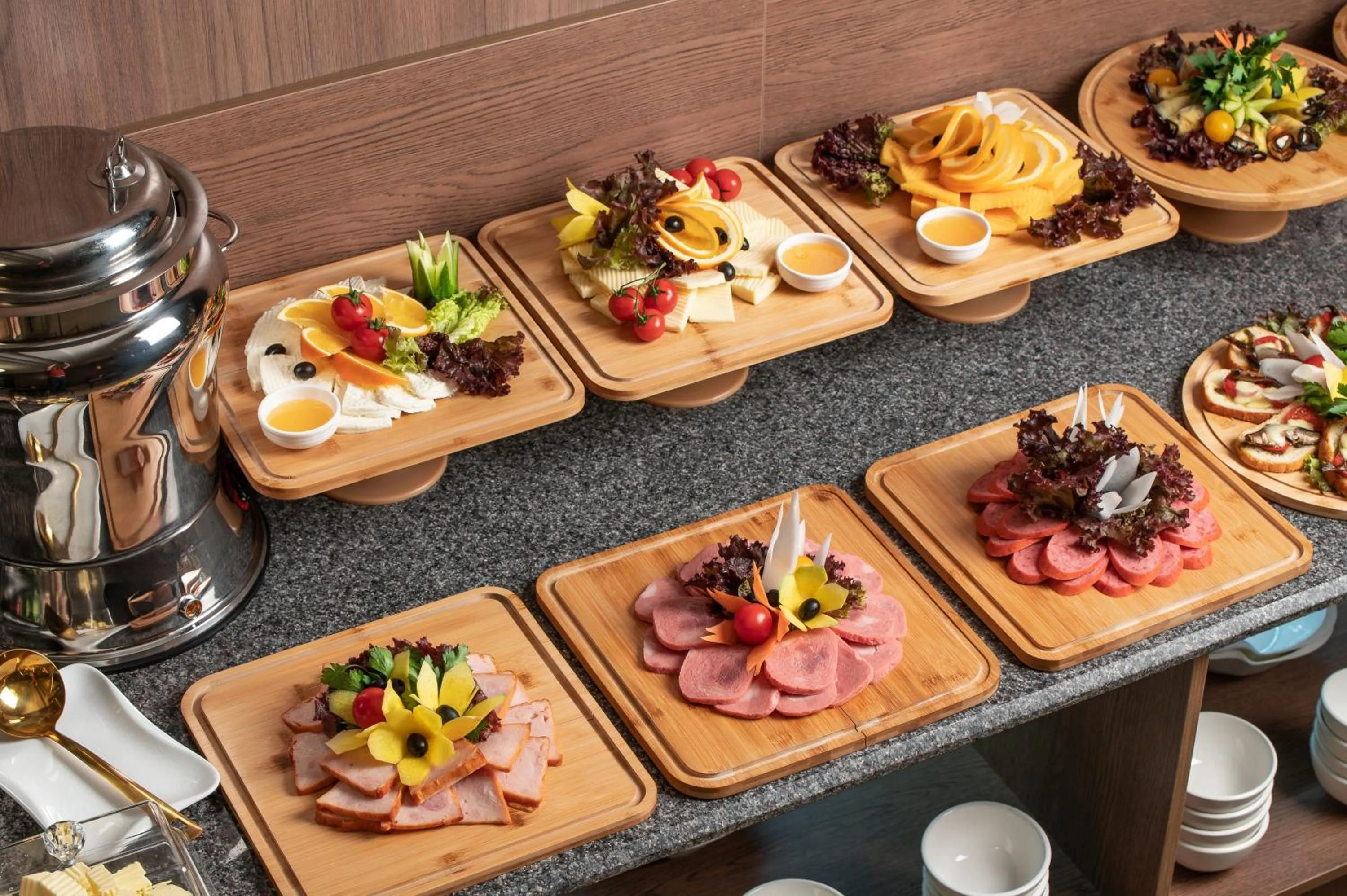 Buffet breakfast in Sofiya Tashkent Hotel