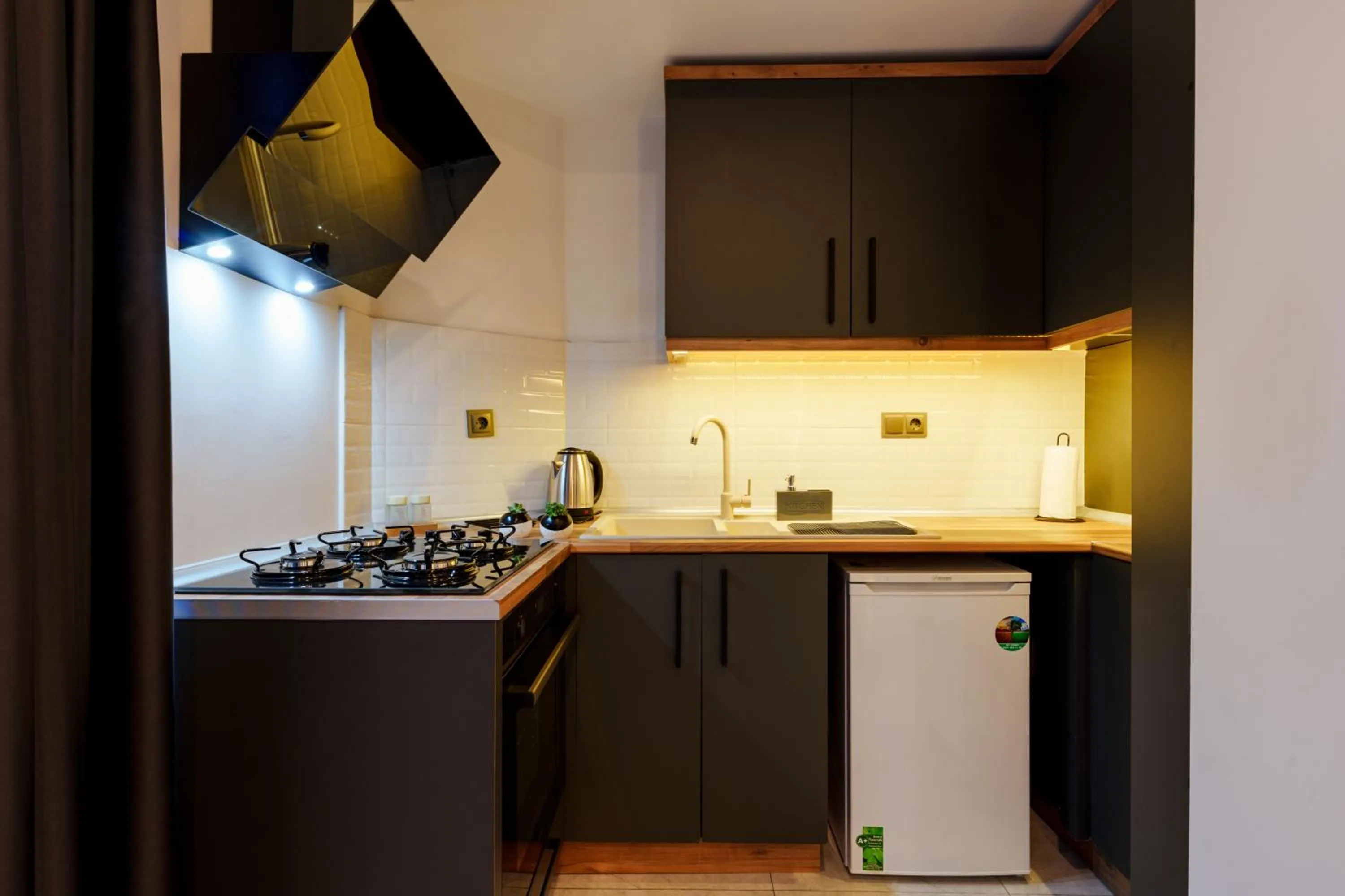 Kitchen or kitchenette in Mrt Suites Lara