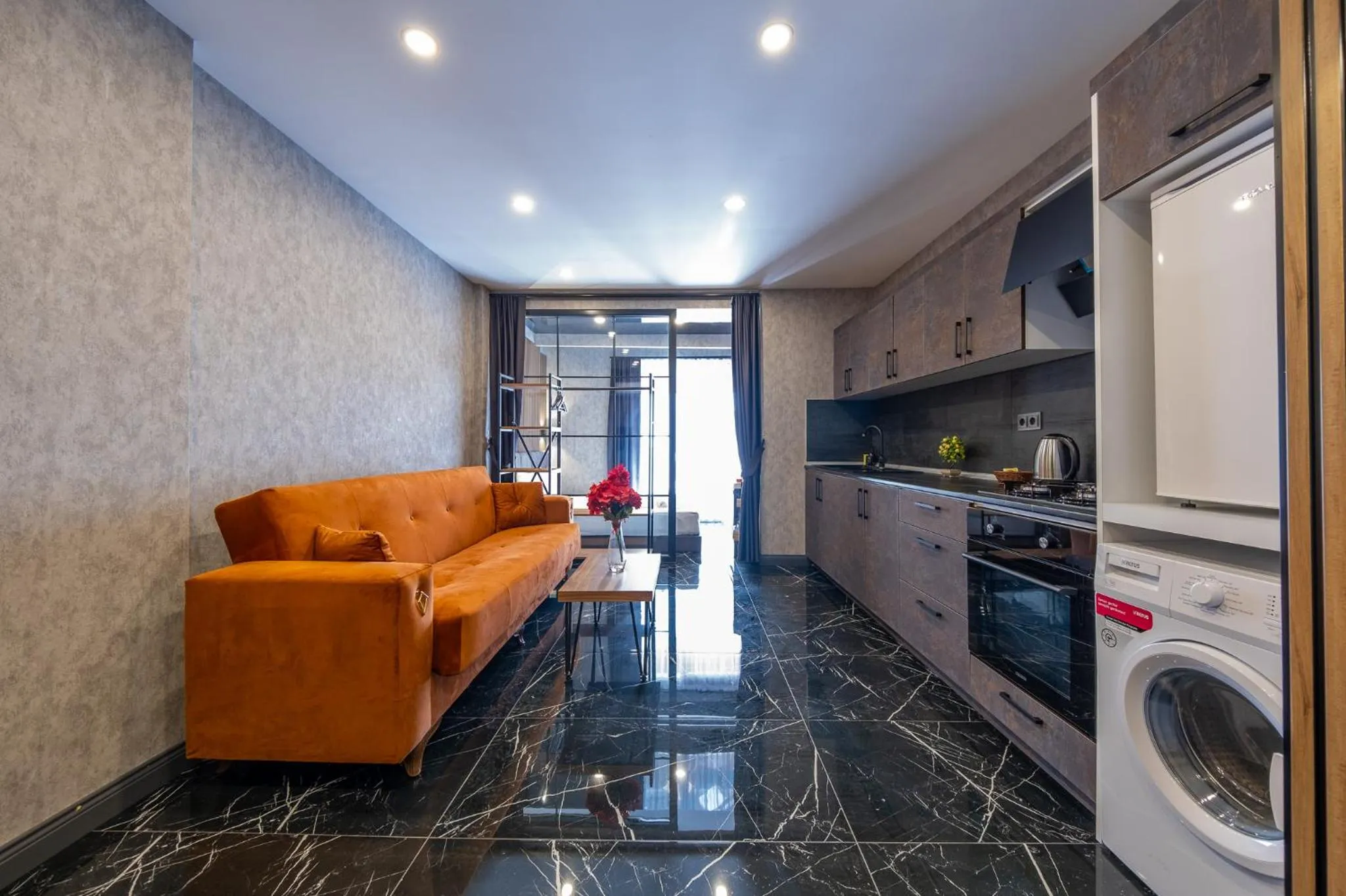 Kitchen or kitchenette in Mrt Suites Lara