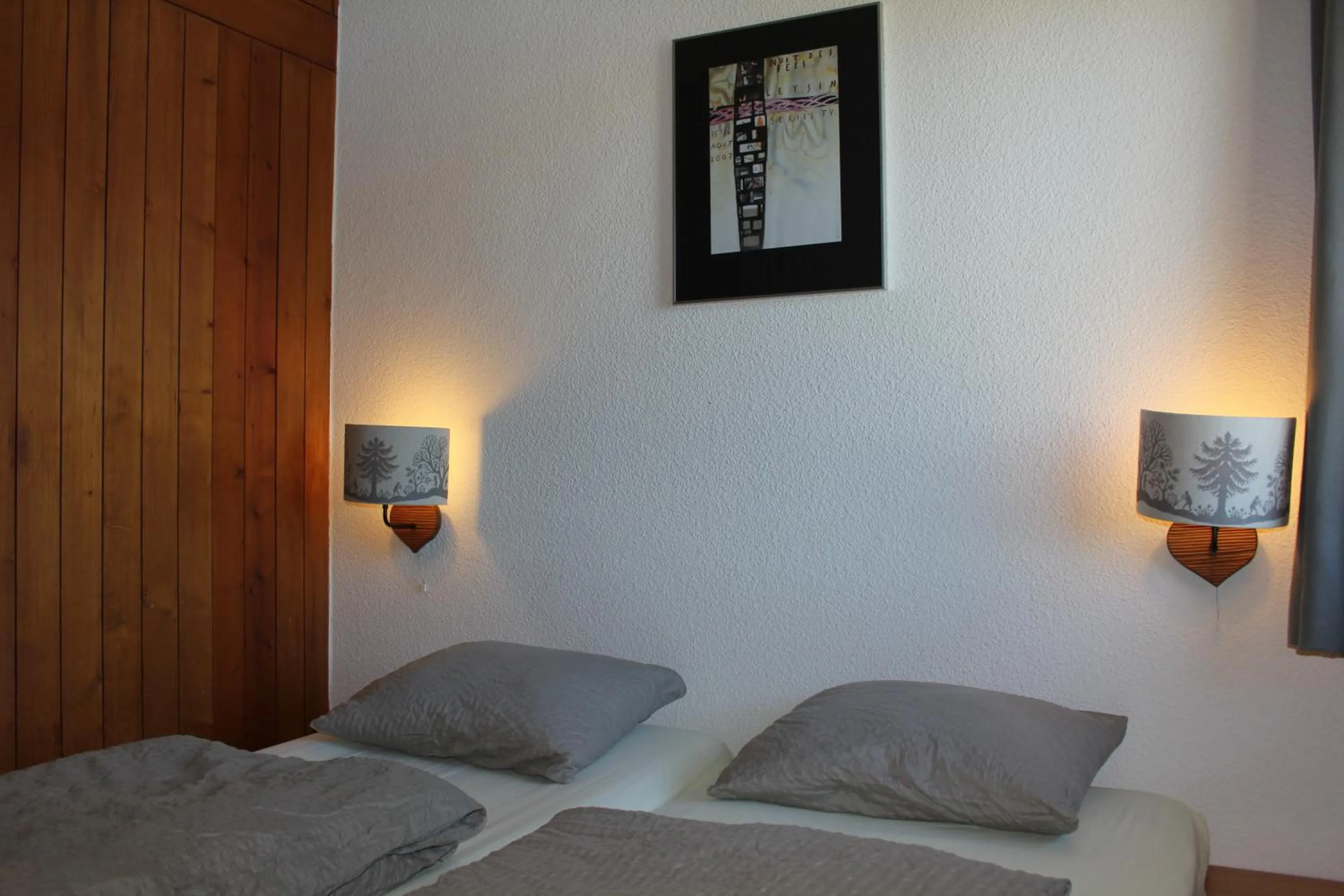 Bed in Leysin Lodge