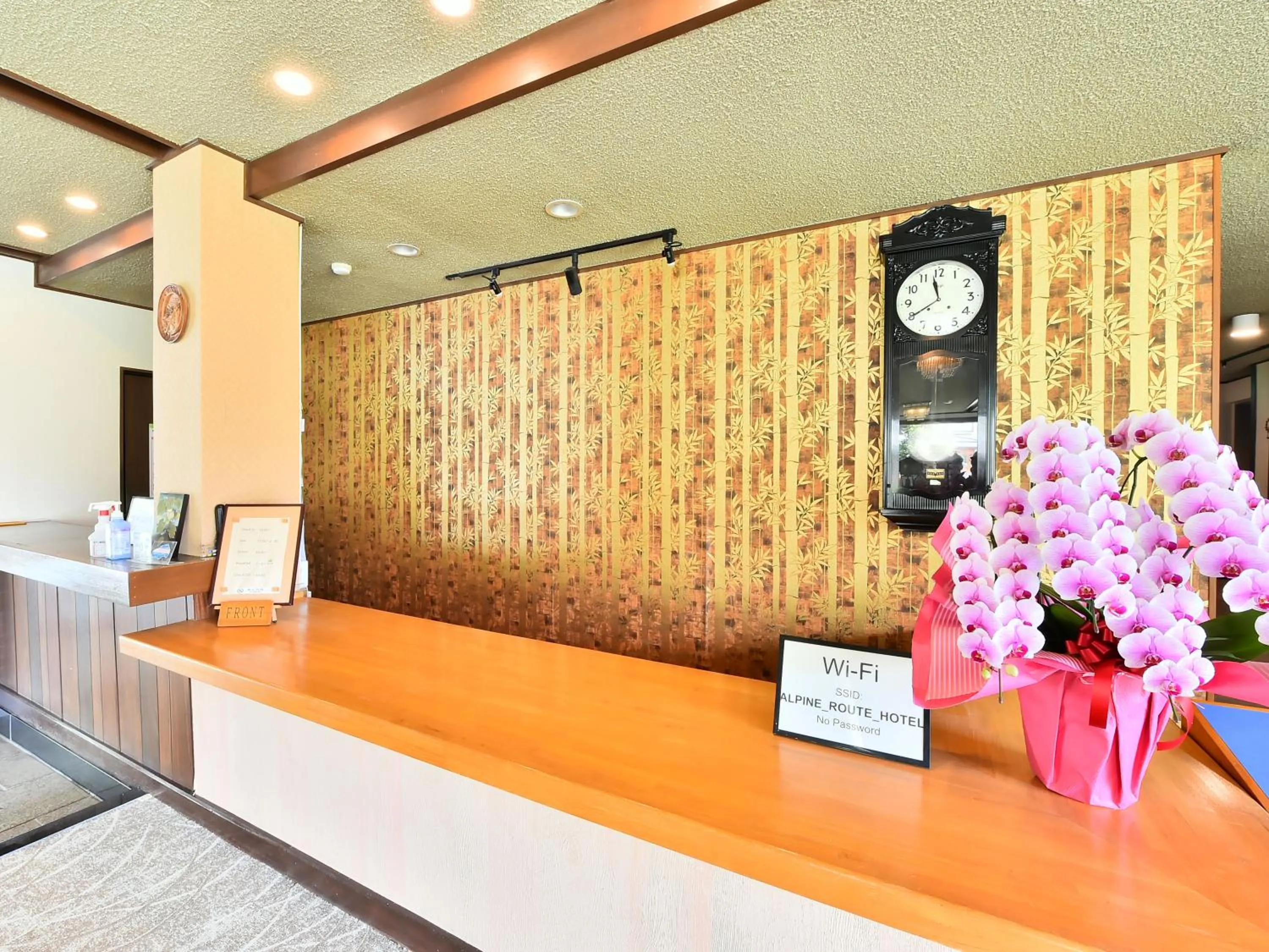Lobby or reception in Alpine Route Hotel