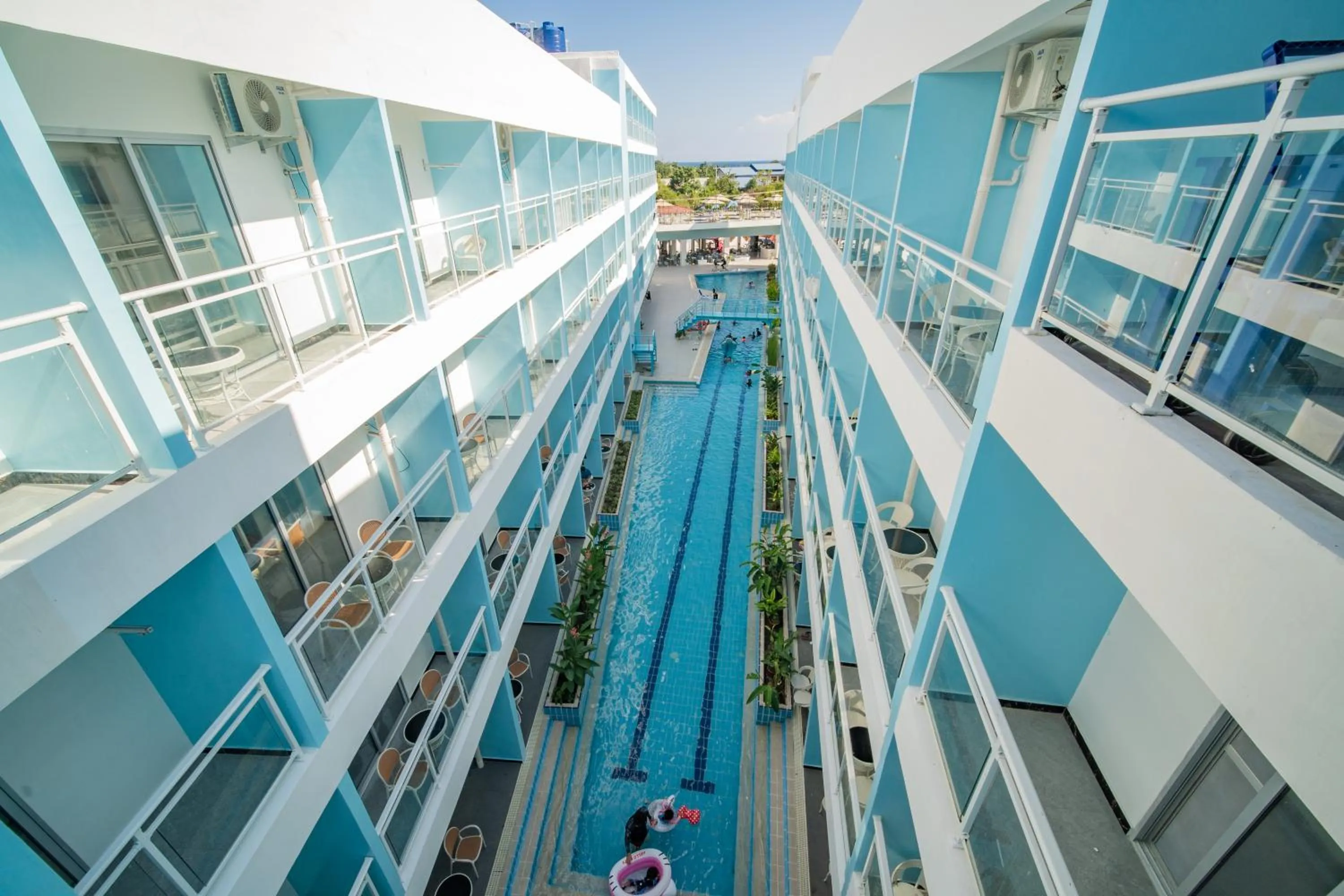 Pool view in Bohol Dolphin Bay Resort