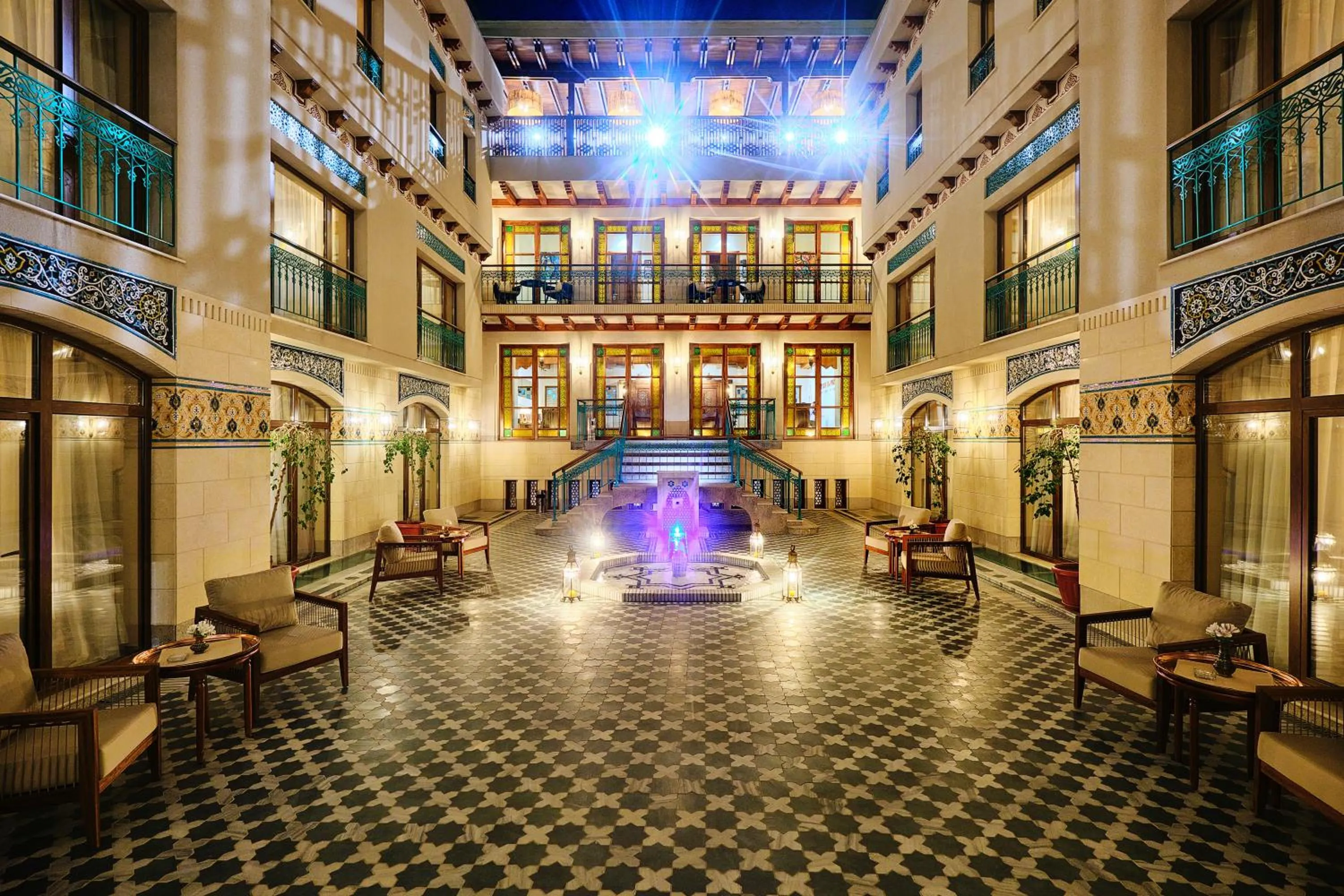 Inner courtyard view in Kosh Havuz boutique hotel