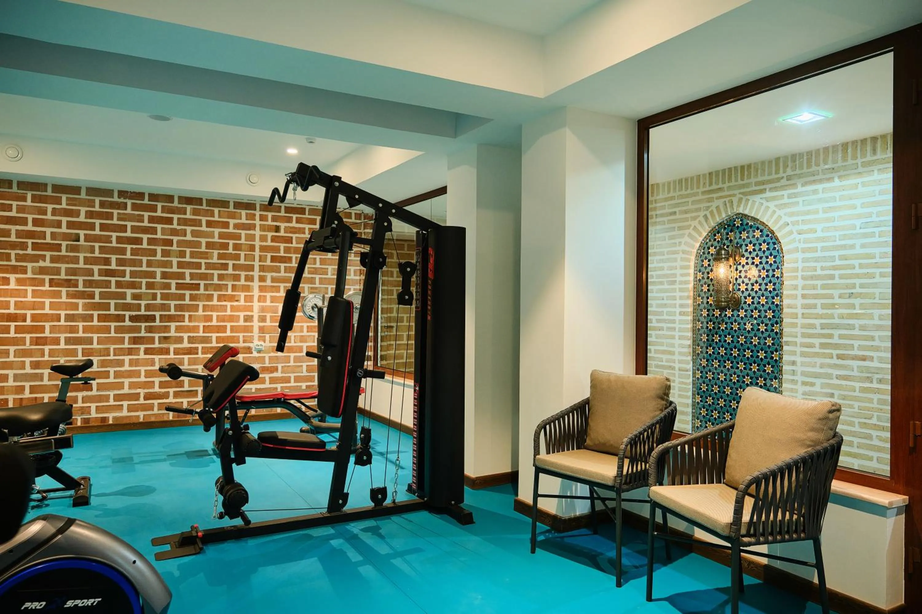 Fitness centre/facilities in Kosh Havuz boutique hotel