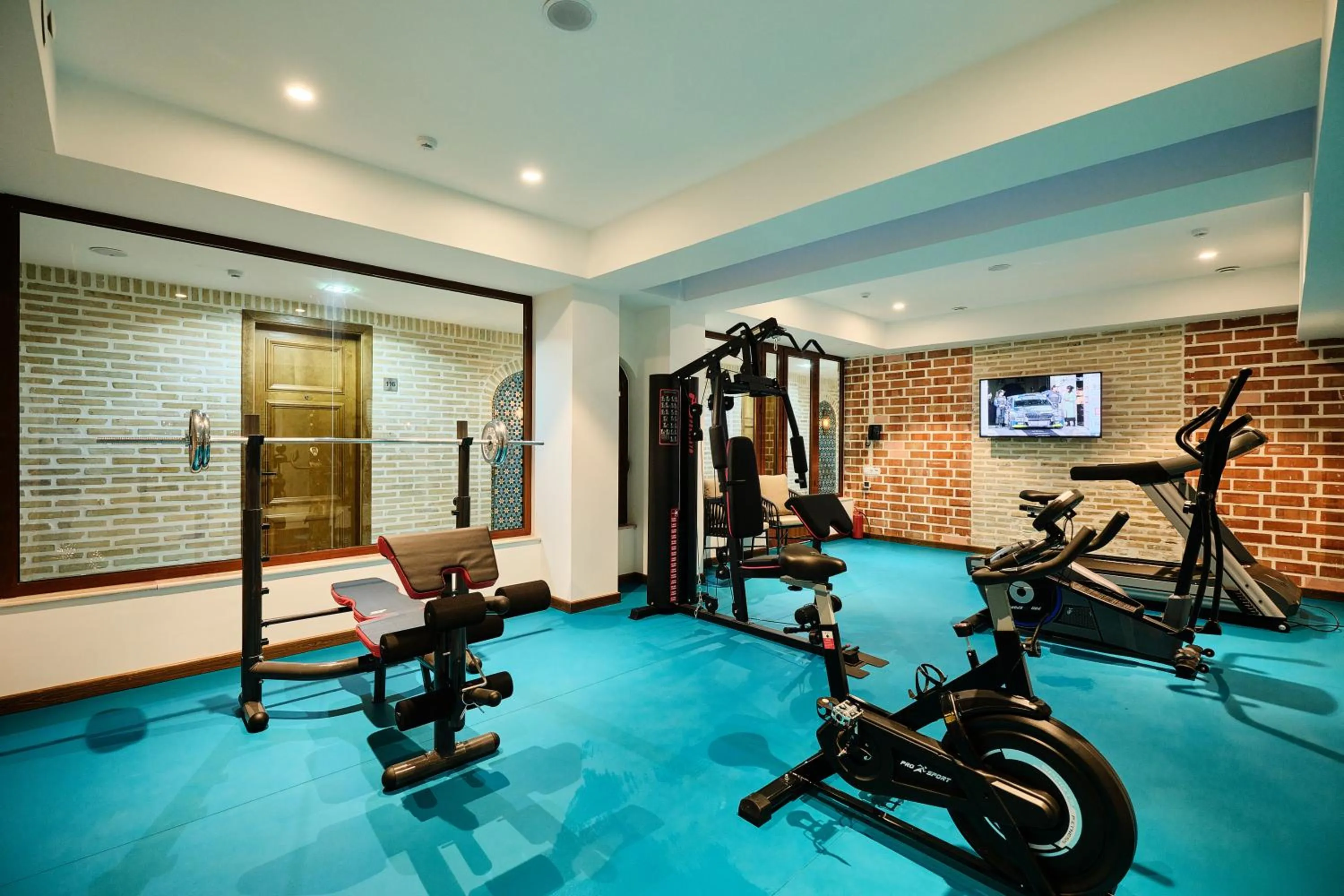 Fitness centre/facilities in Kosh Havuz boutique hotel