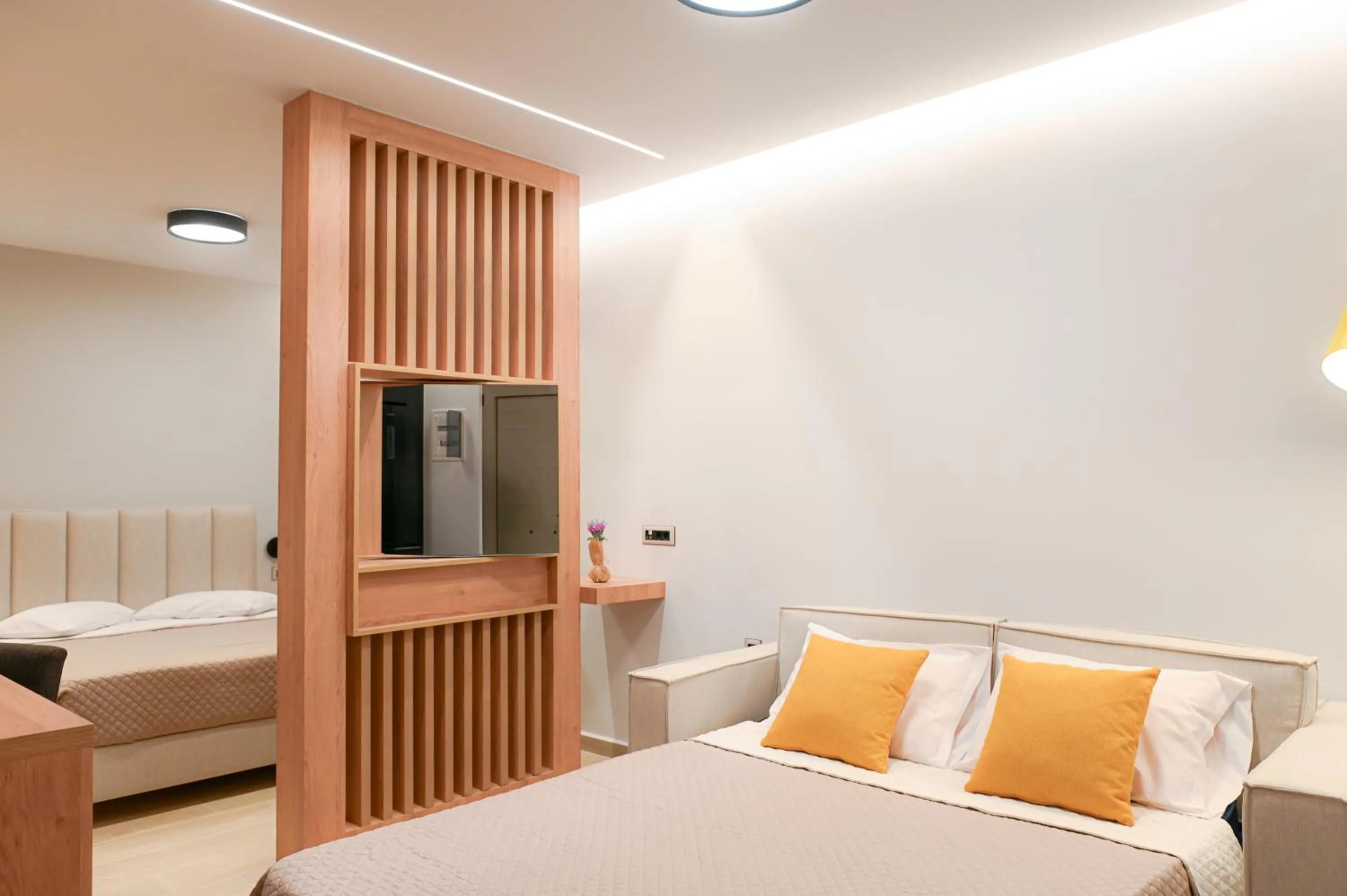 Bed in Almy Beach Hotel