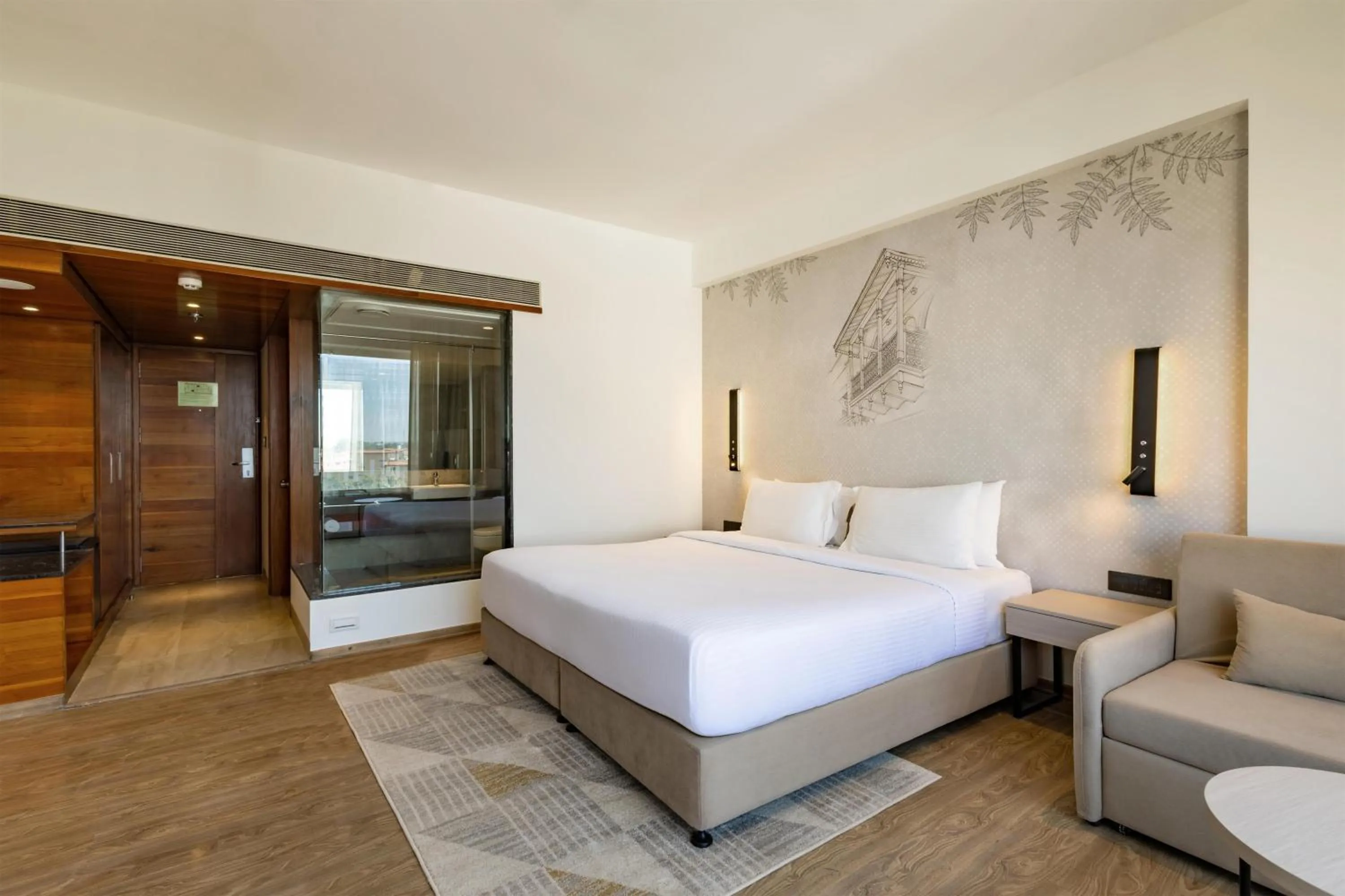 Bedroom, Bed in Temple Tree Hotel Shirdi, a member of Radisson Individuals