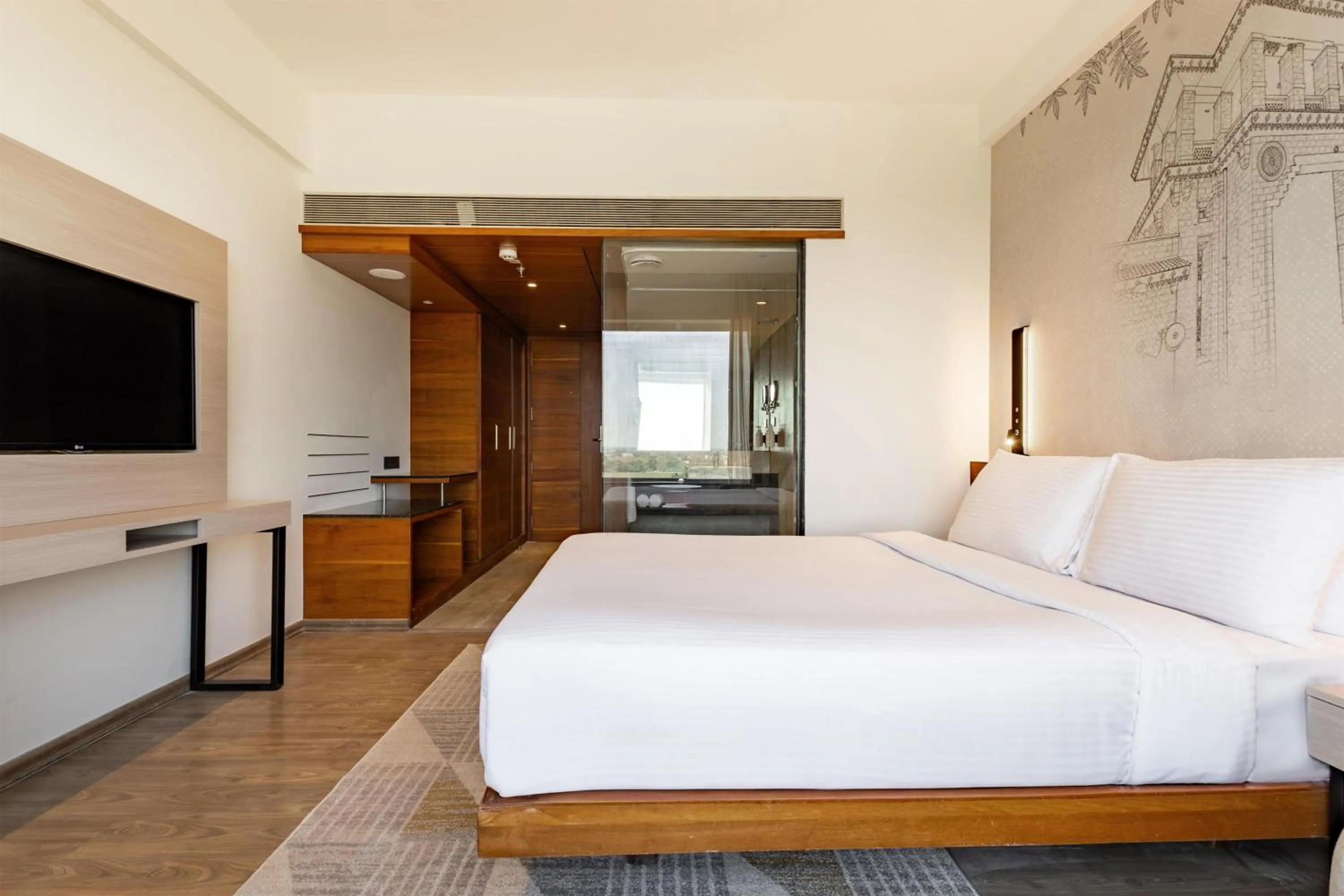 Bedroom, Bed in Temple Tree Hotel Shirdi, a member of Radisson Individuals