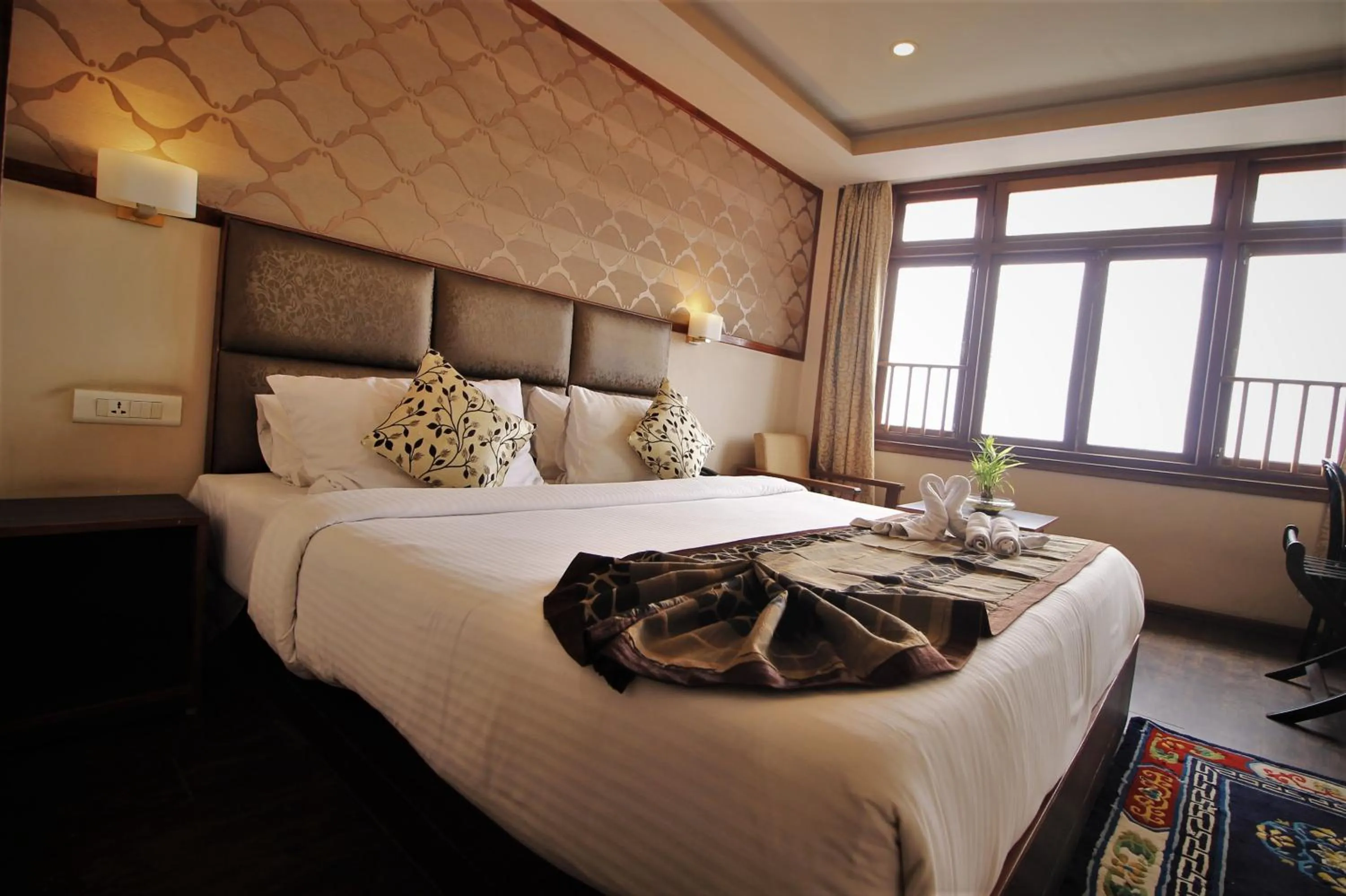 Bed in Orchid Lords Eco Inn Gangtok