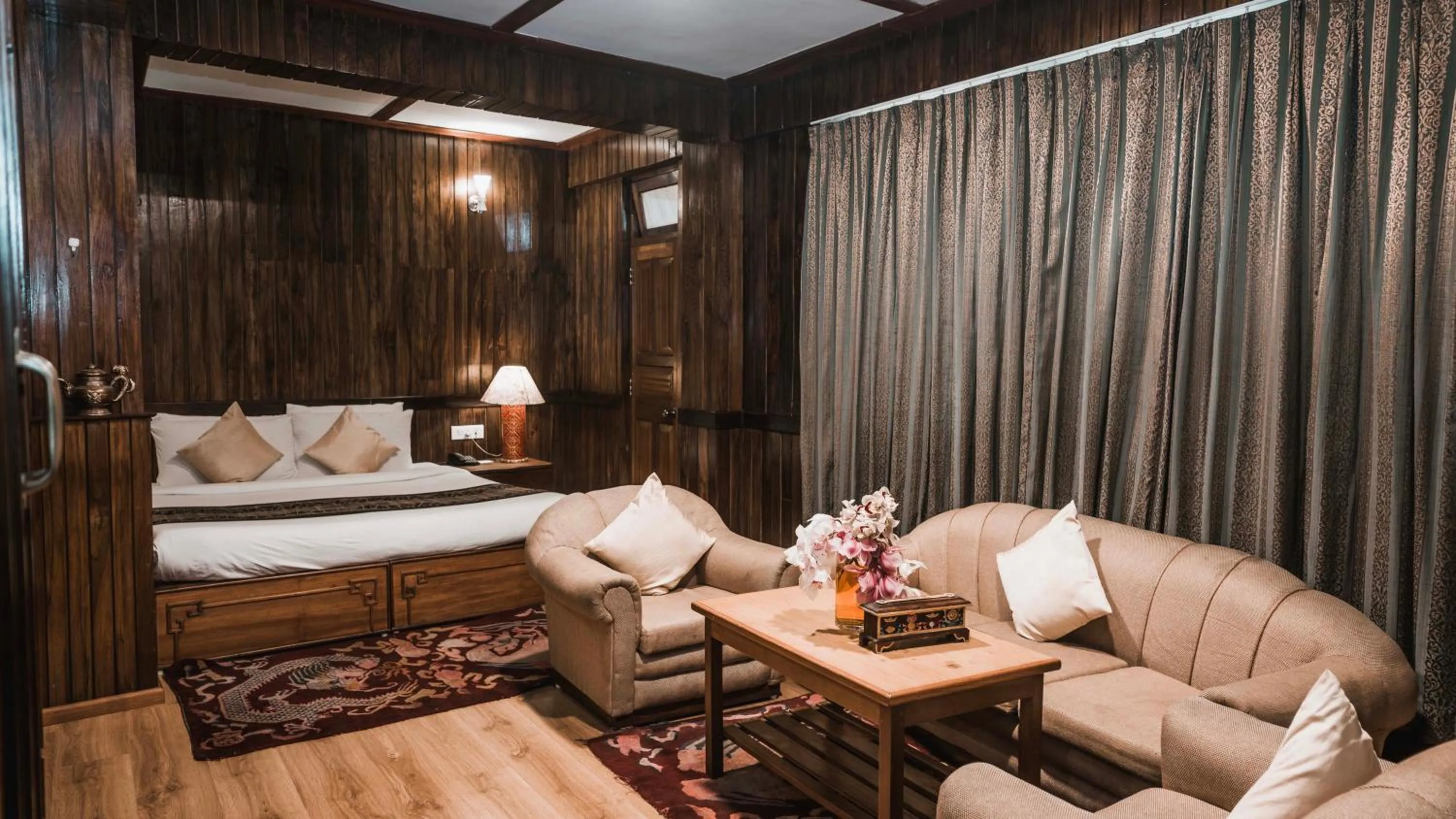 Living room in Orchid Lords Eco Inn Gangtok