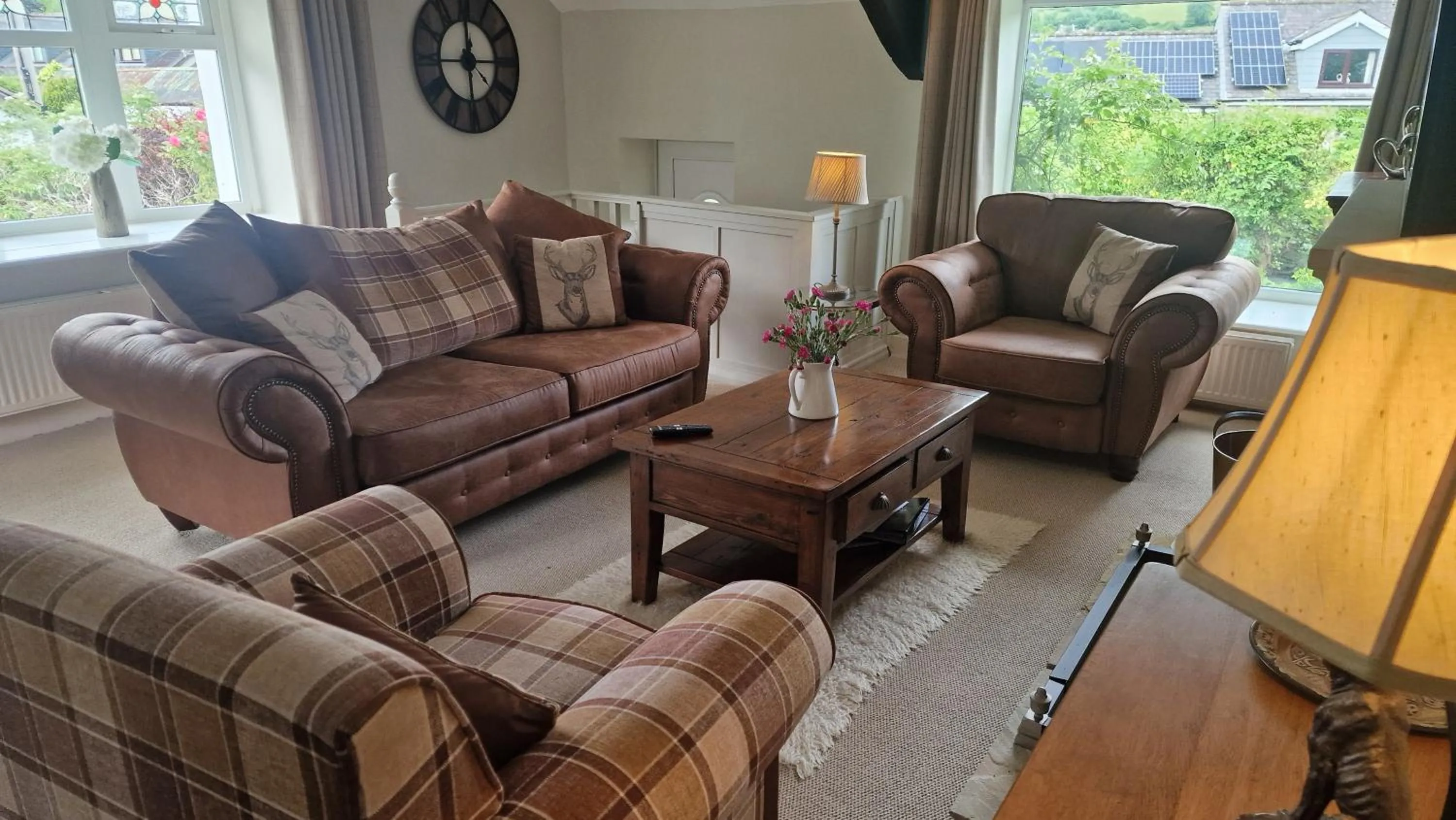 Living room in Glyn Isa Country House luxury self catering accommodation