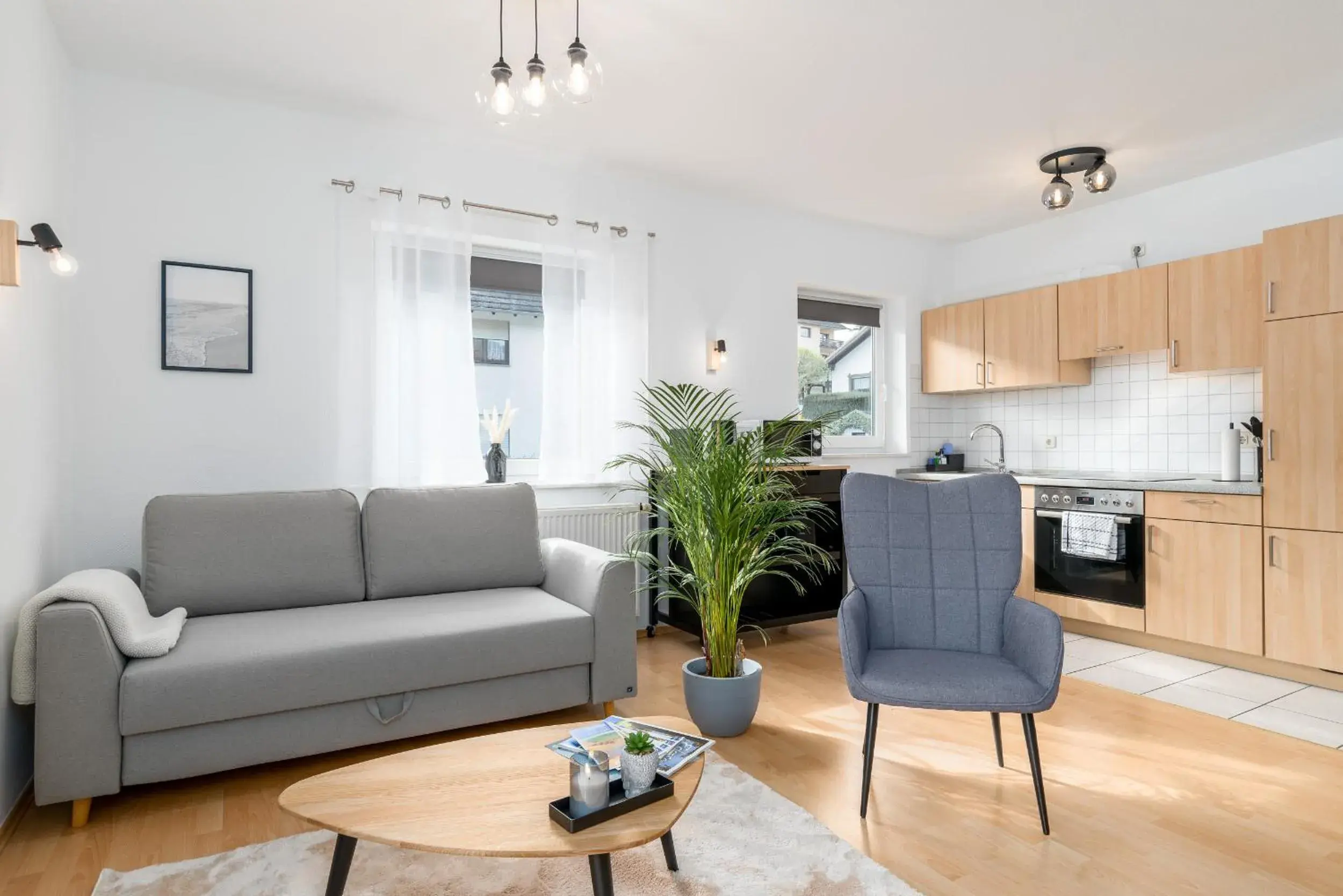 Harmony: Edersee Apartment – Sperrmauer – Lounge Harmony: Edersee Apartment – Sperrmauer – Lounge