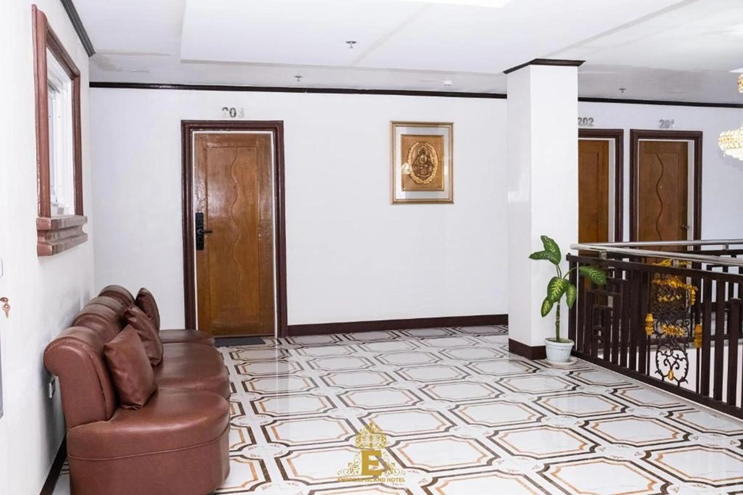 Seating area in Empress Island Hotel