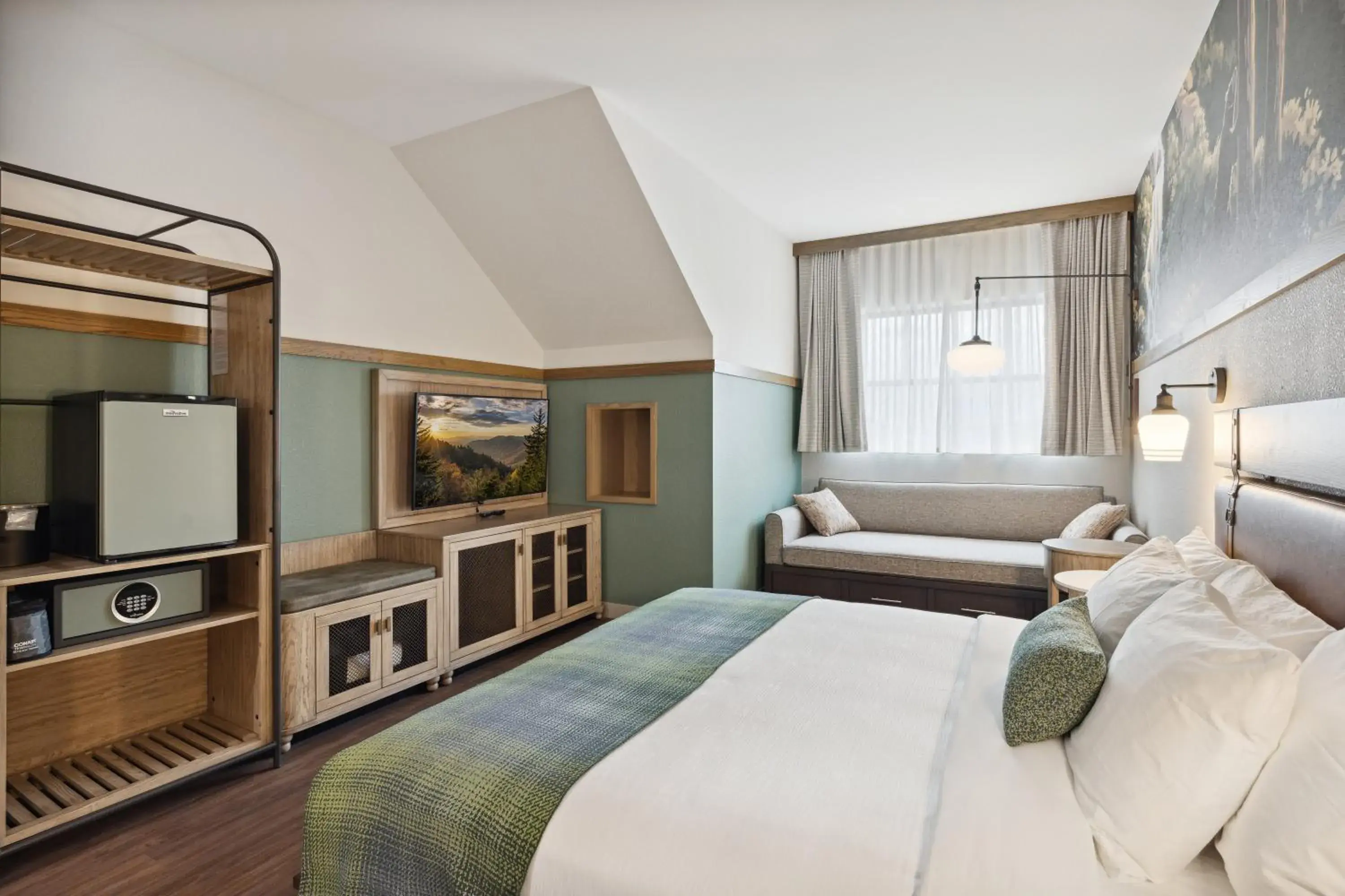 King Dormer Hearing Accessible in Dollywood's HeartSong Lodge & Resort King Dormer Hearing Accessible in Dollywood's HeartSong Lodge & Resort