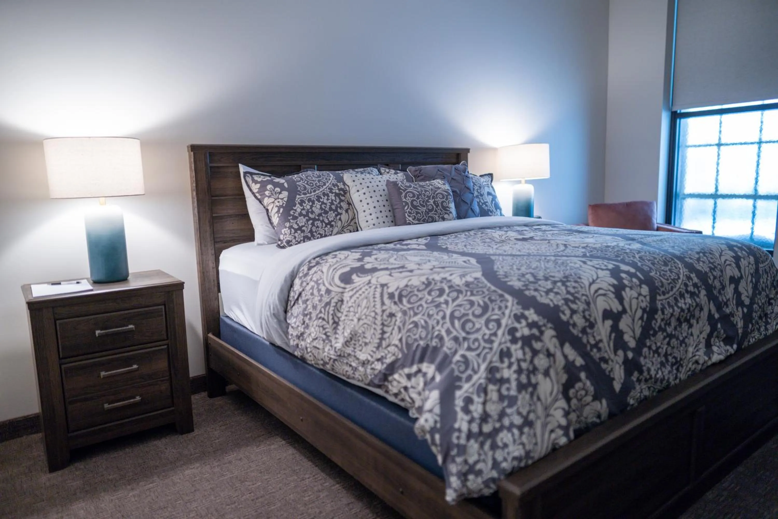 Bed in The Alonzo Ward Hotel