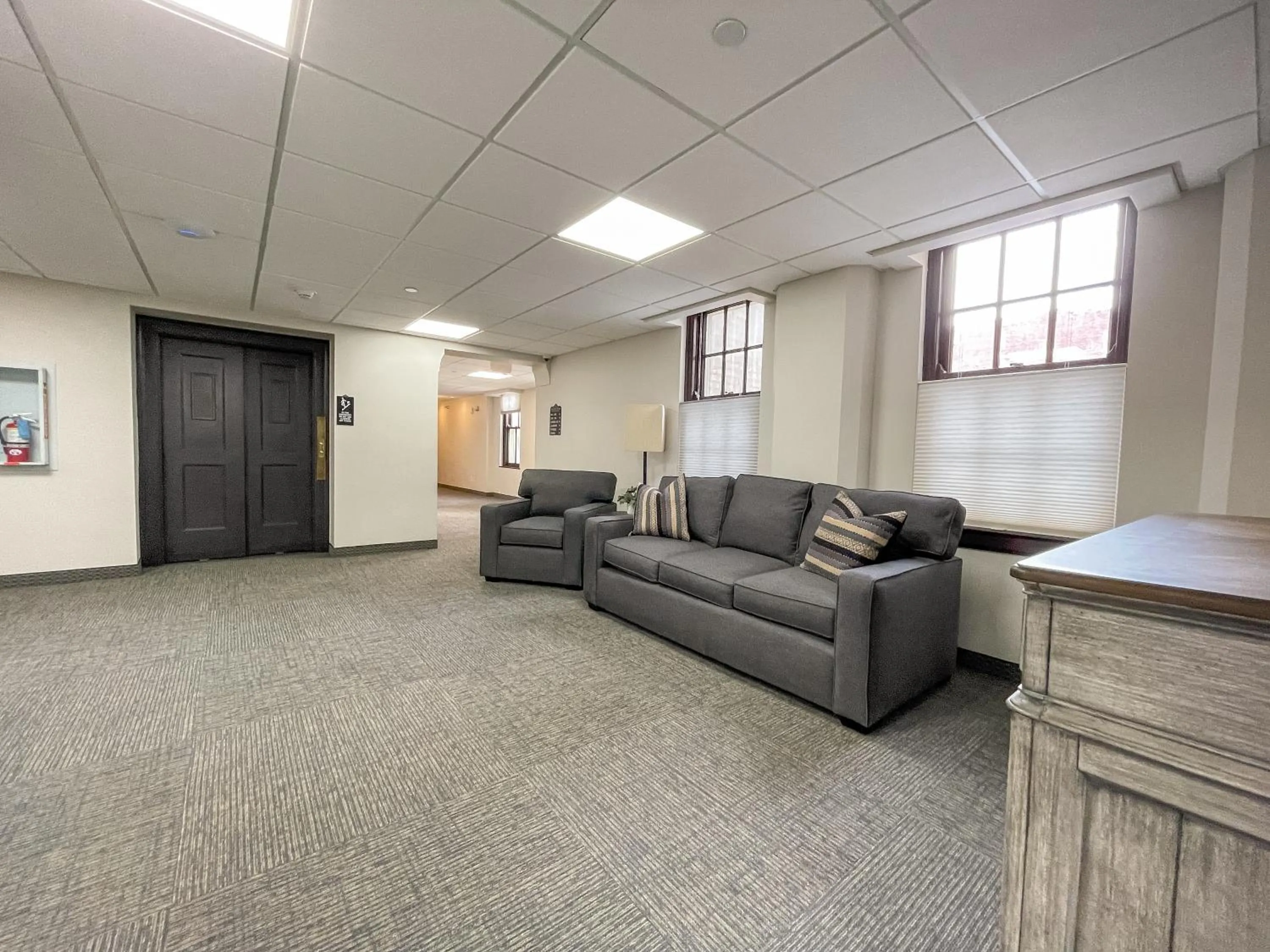 Seating area in The Alonzo Ward Hotel