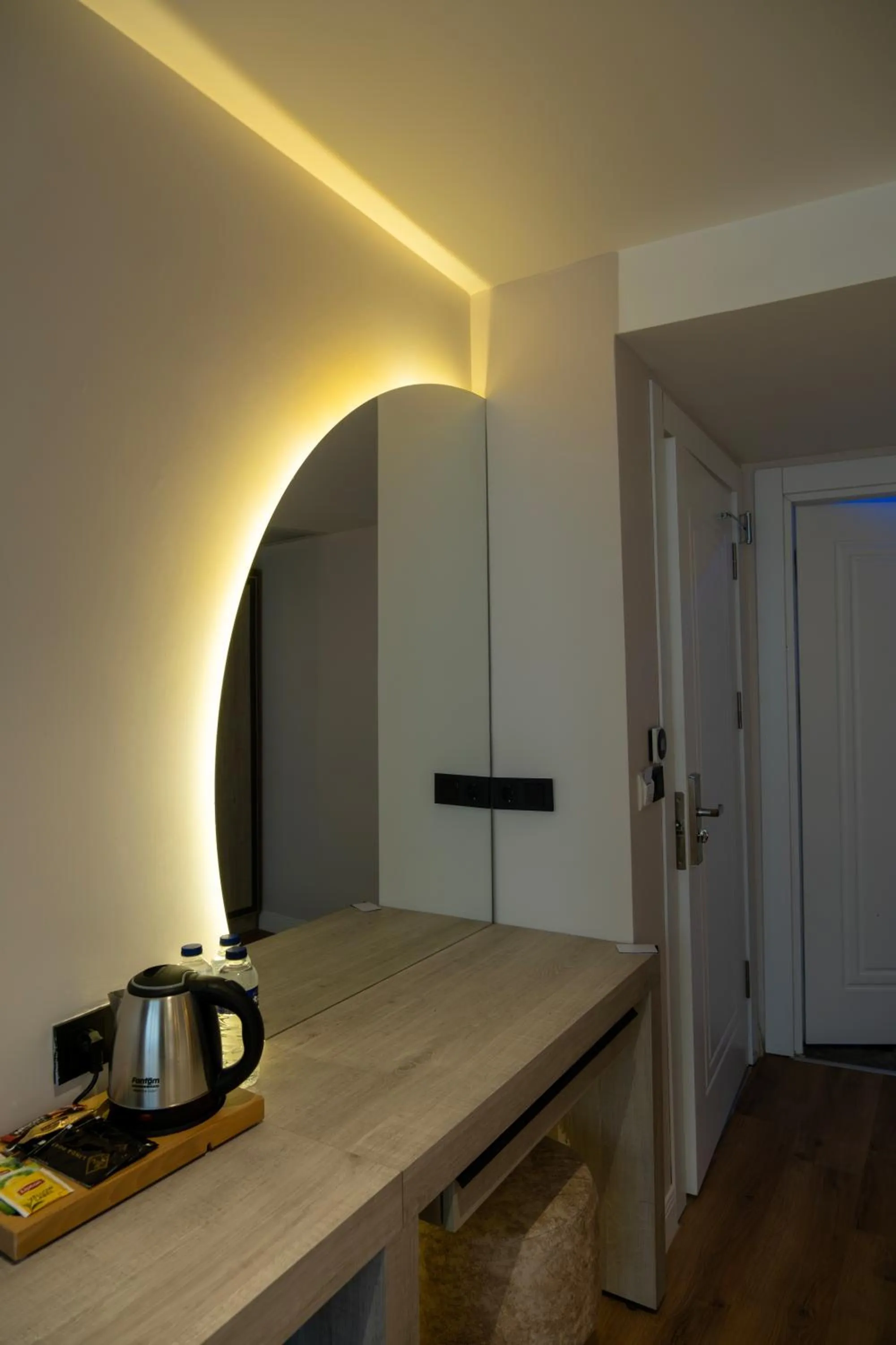 Kitchen or kitchenette in Linda Port Hotel