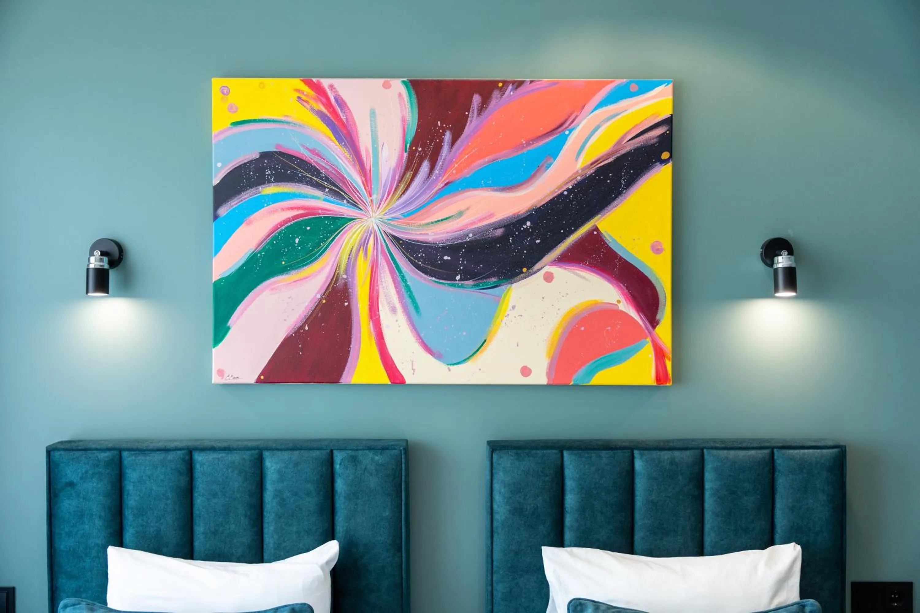 Photo of the whole room in Luna Self Check-in Hotel Klaipeda