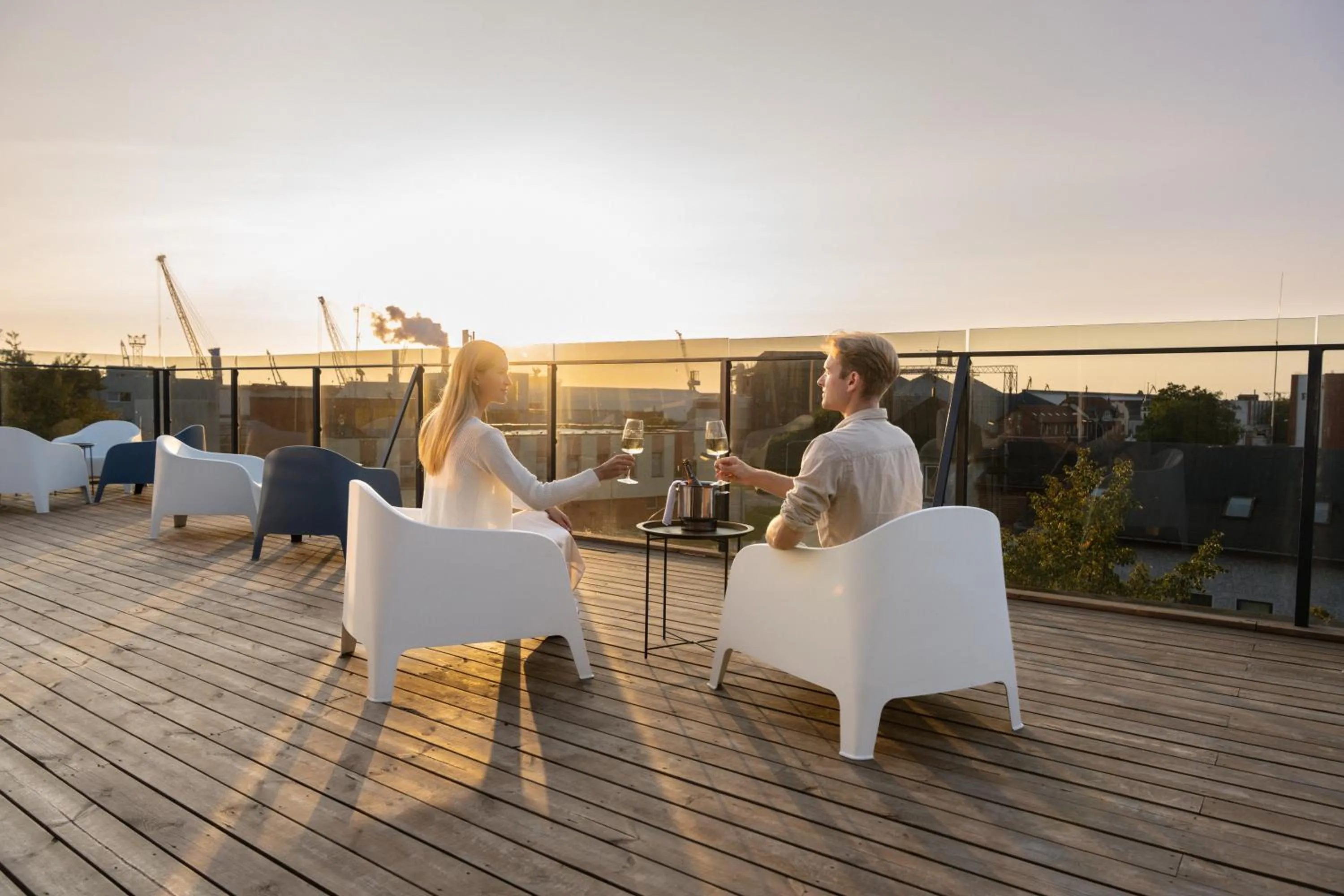 Patio in Luna Self Check-in Hotel Klaipeda