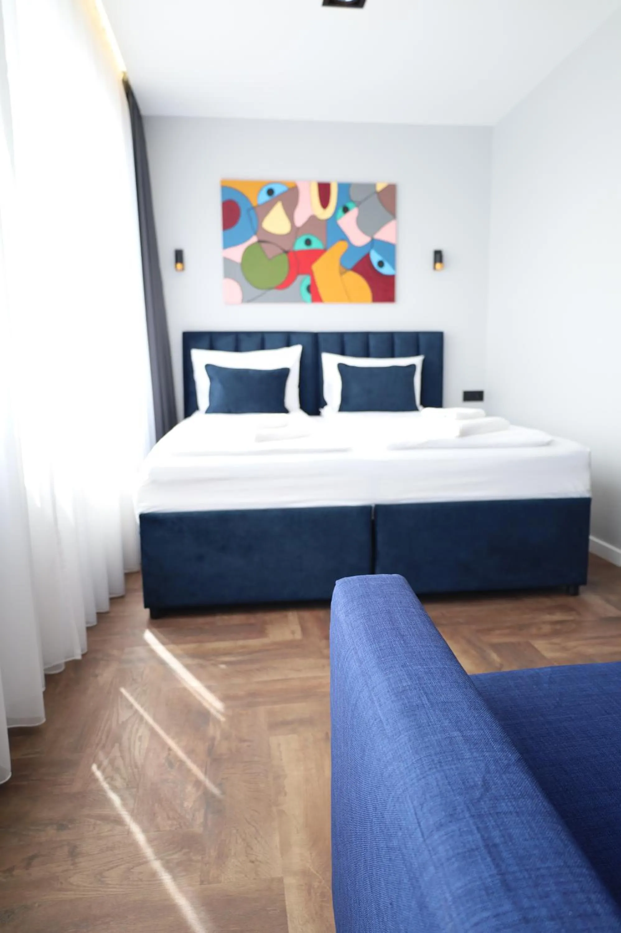 Photo of the whole room, Bed in Luna Self Check-in Hotel Klaipeda