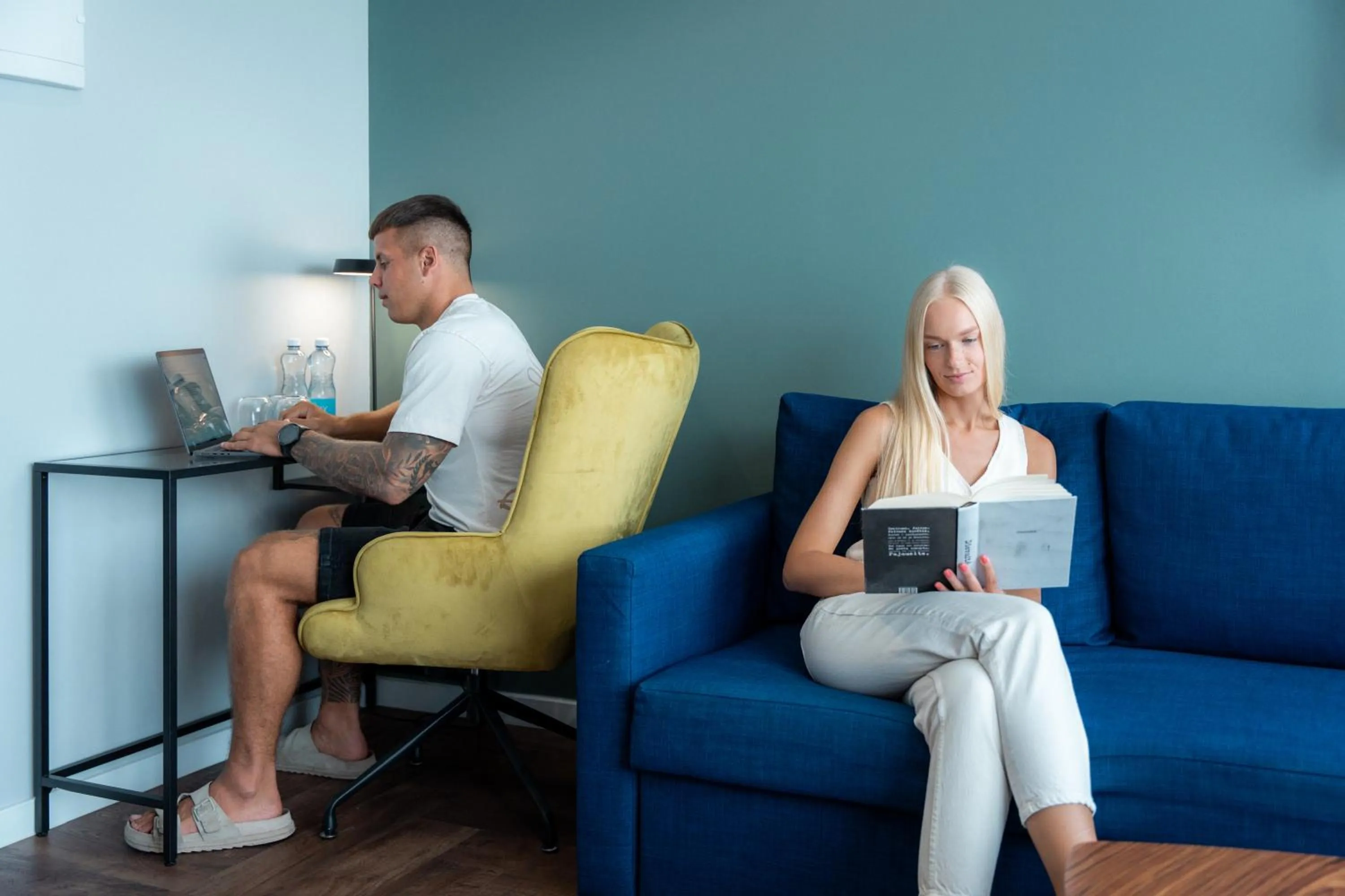 Living room in Luna Self Check-in Hotel Klaipeda