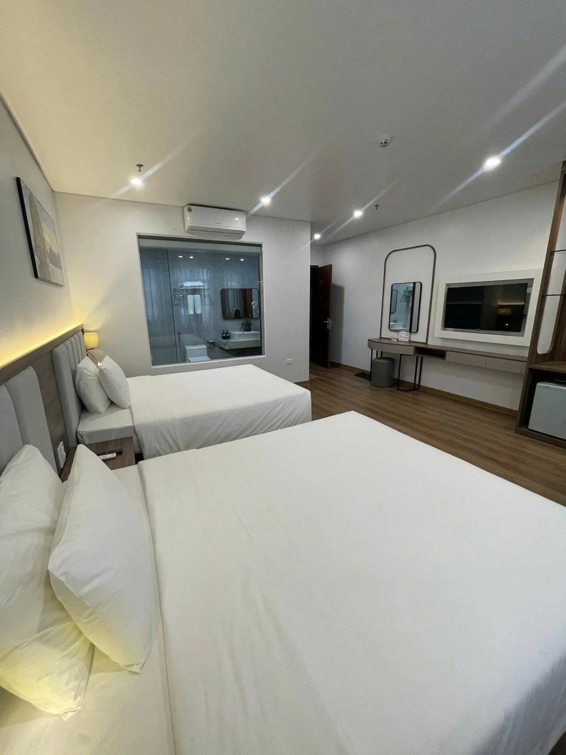 Bed in Central Halong Hotel