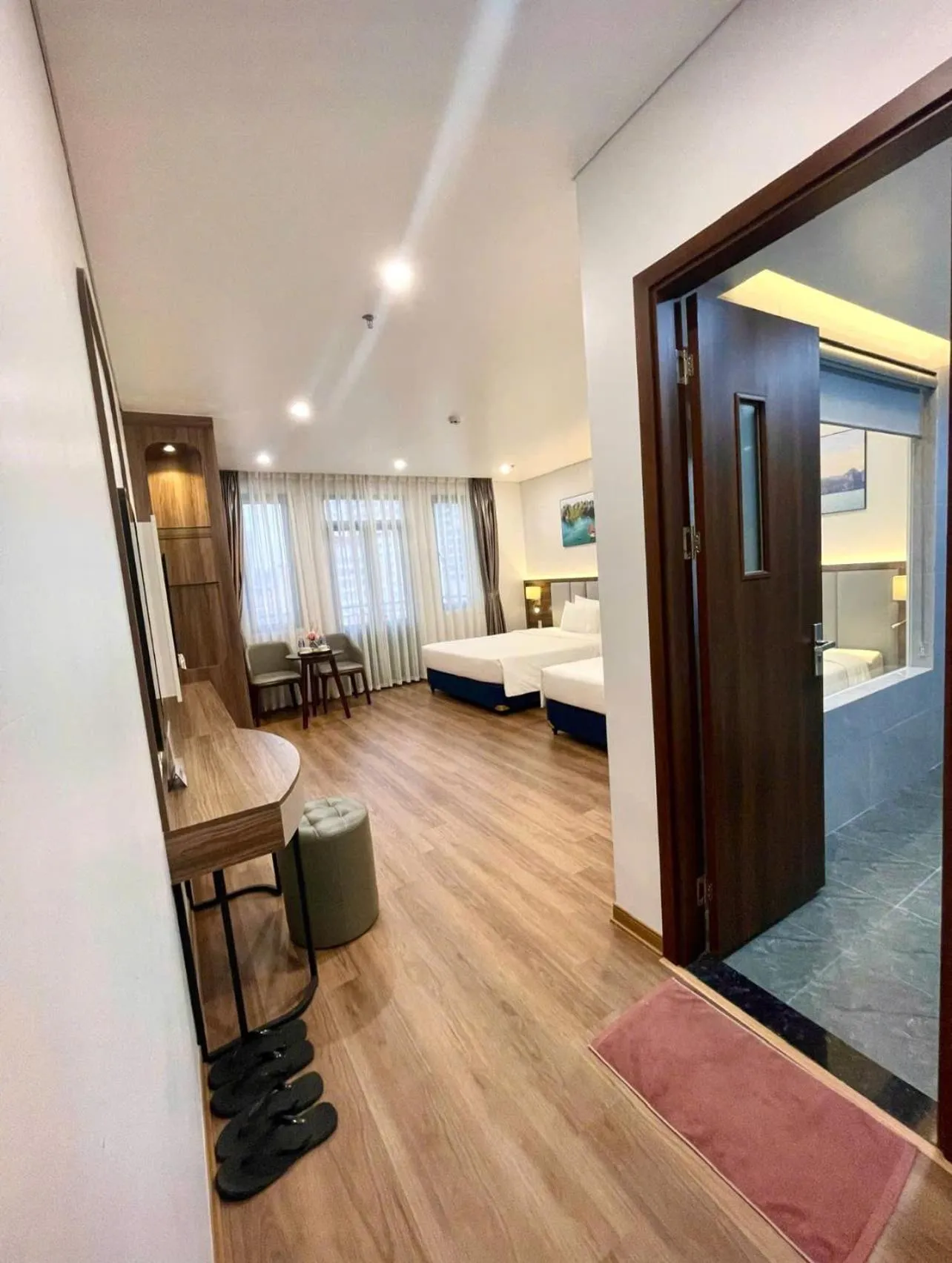 Bed in Central Halong Hotel