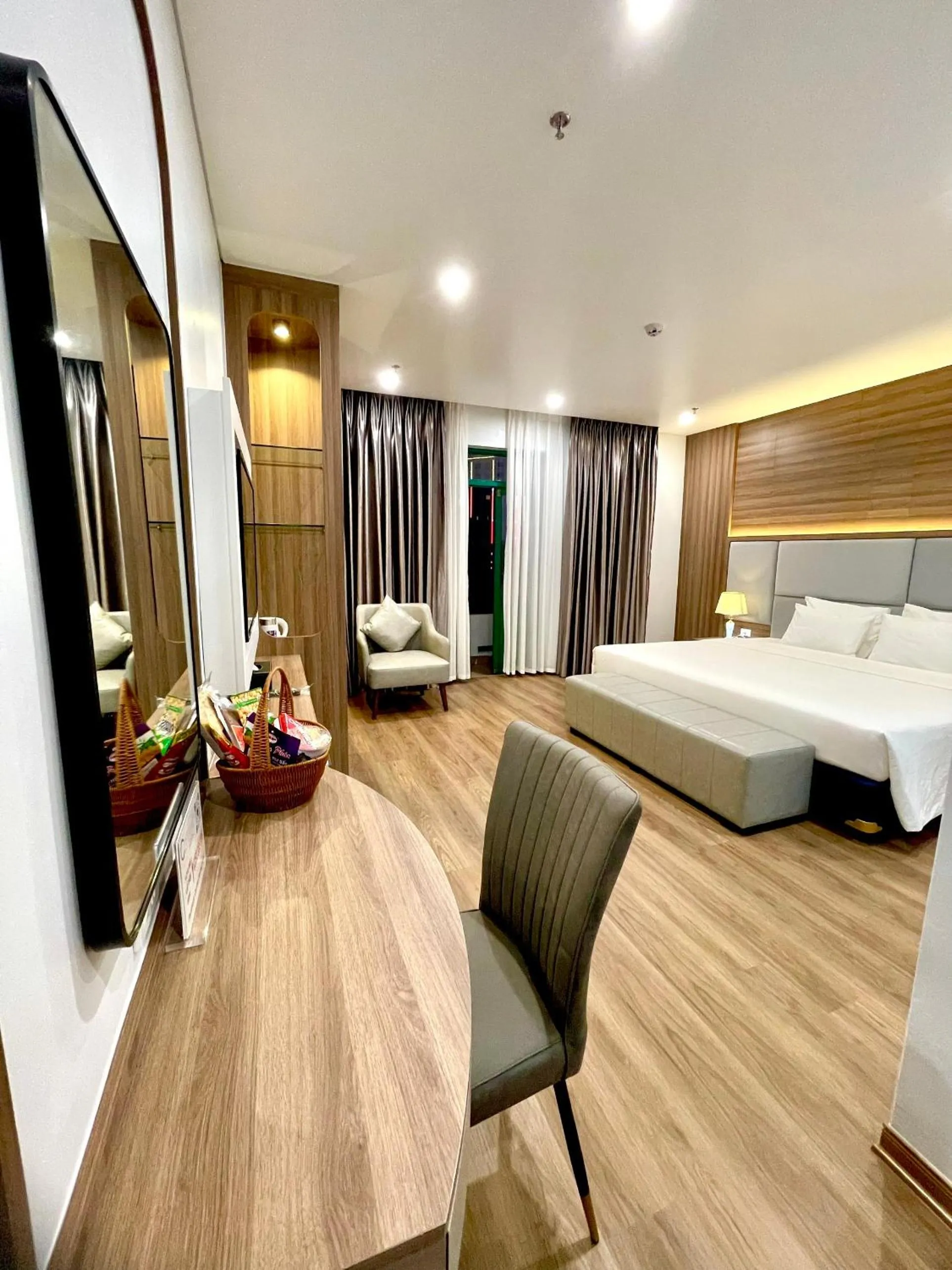 Bed in Central Halong Hotel