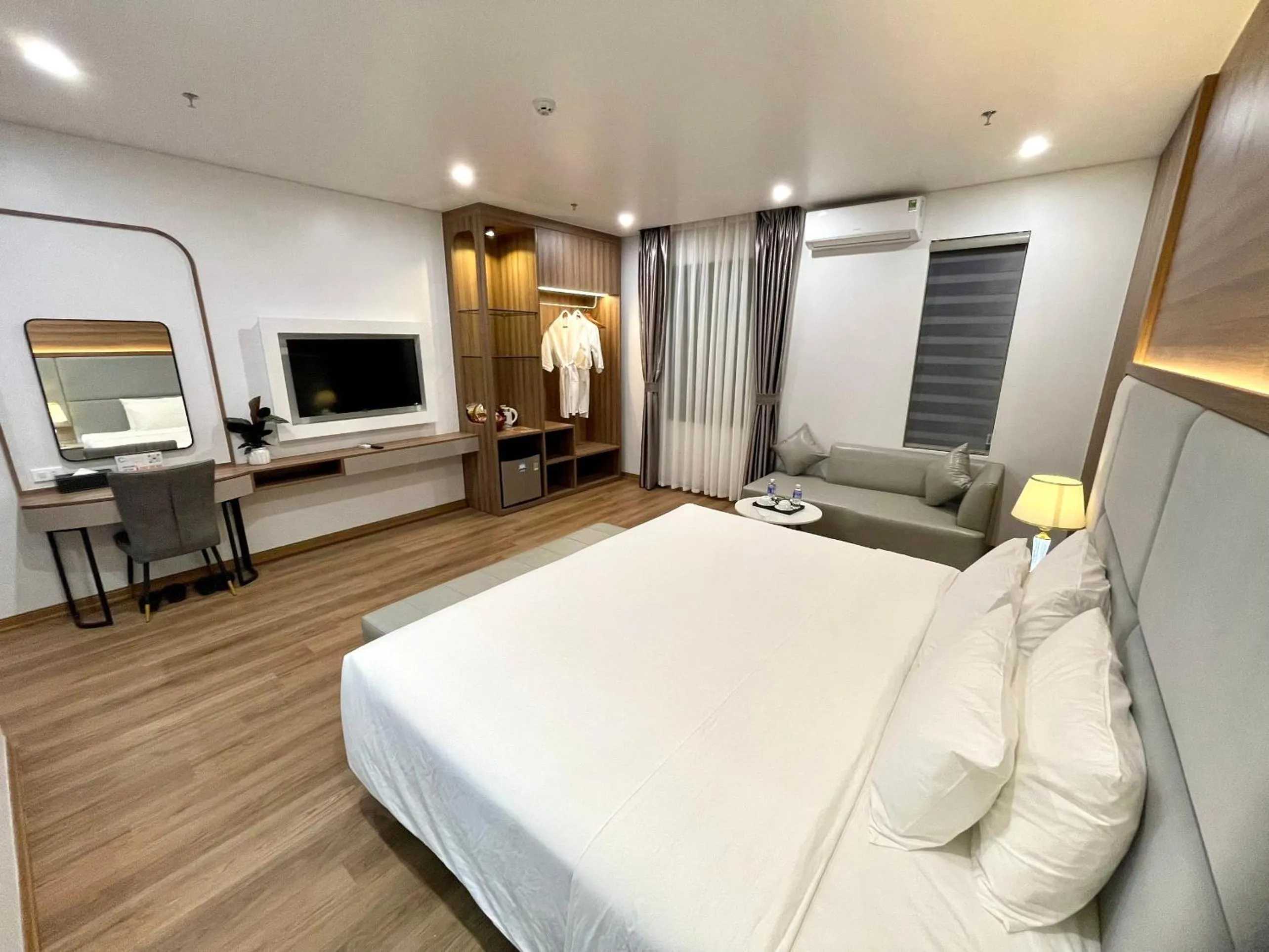 Bed in Central Halong Hotel