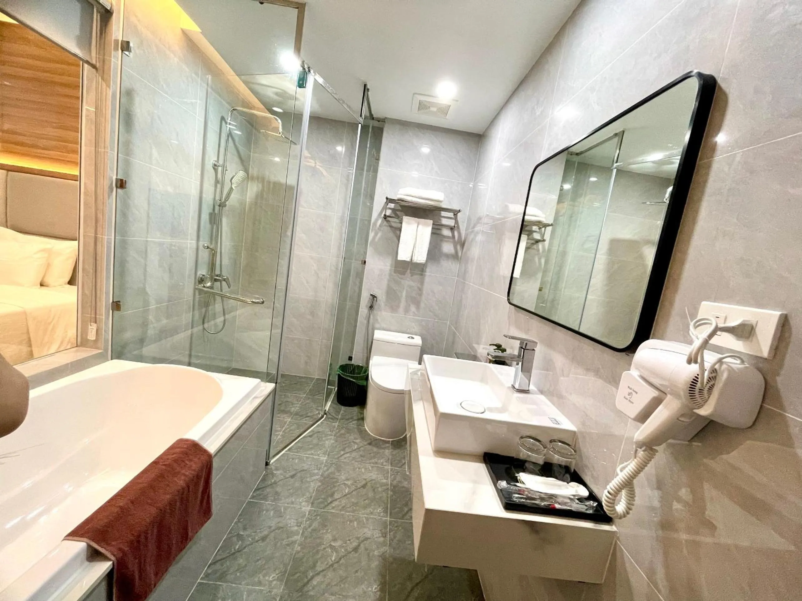 Bed in Central Halong Hotel