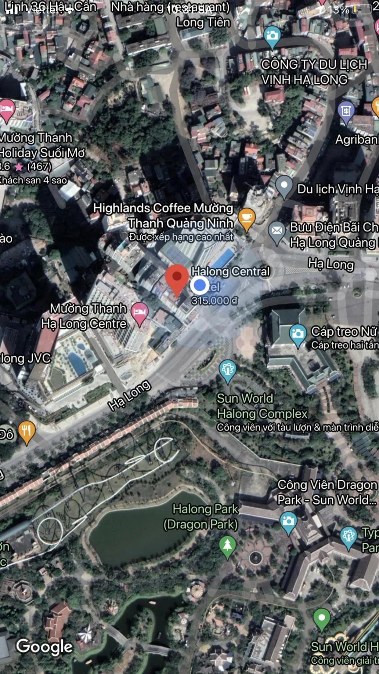 Location in Central Halong Hotel