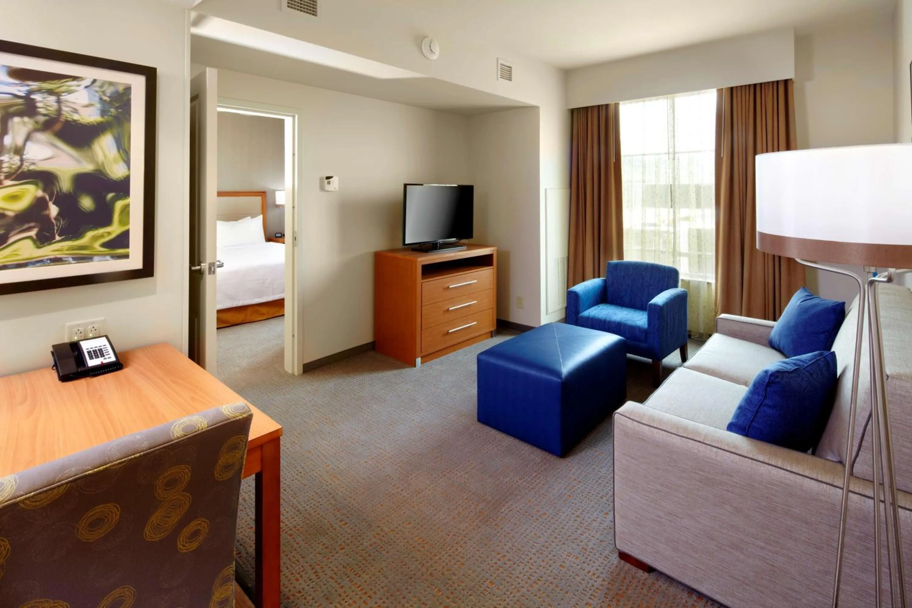 Bedroom, Bed in Homewood Suites by Hilton Pittsburgh Airport/Robinson Mall Area