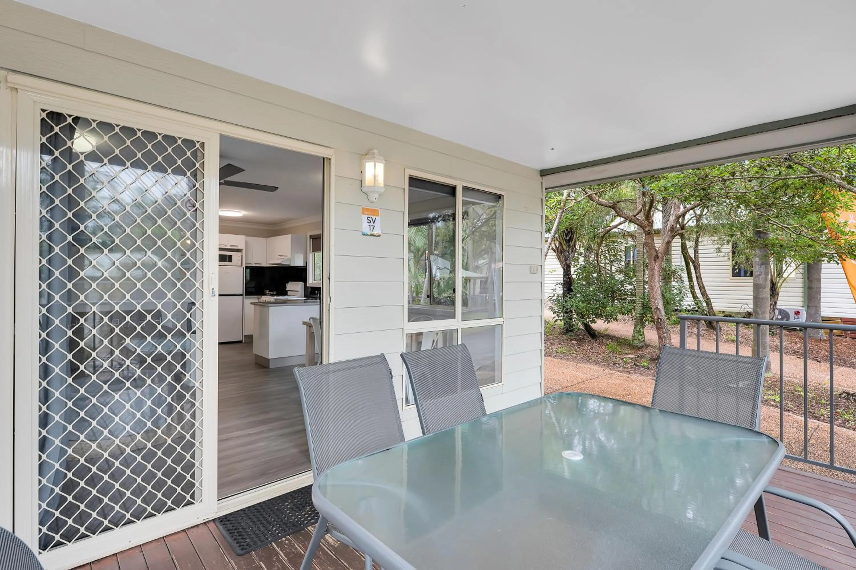 Patio in Ingenia Holidays One Mile Beach