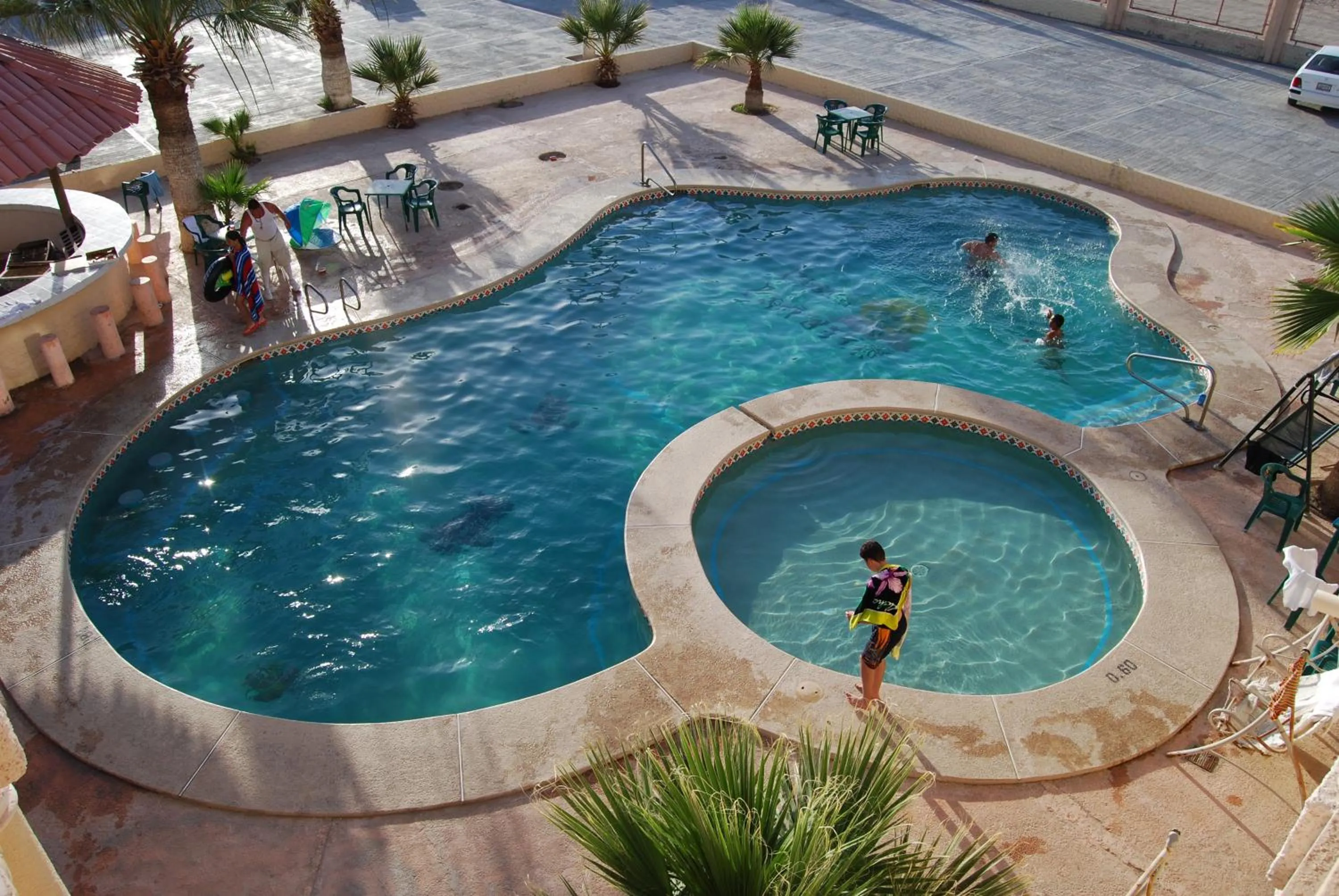 Swimming pool in Hotel Plaza Peñasco