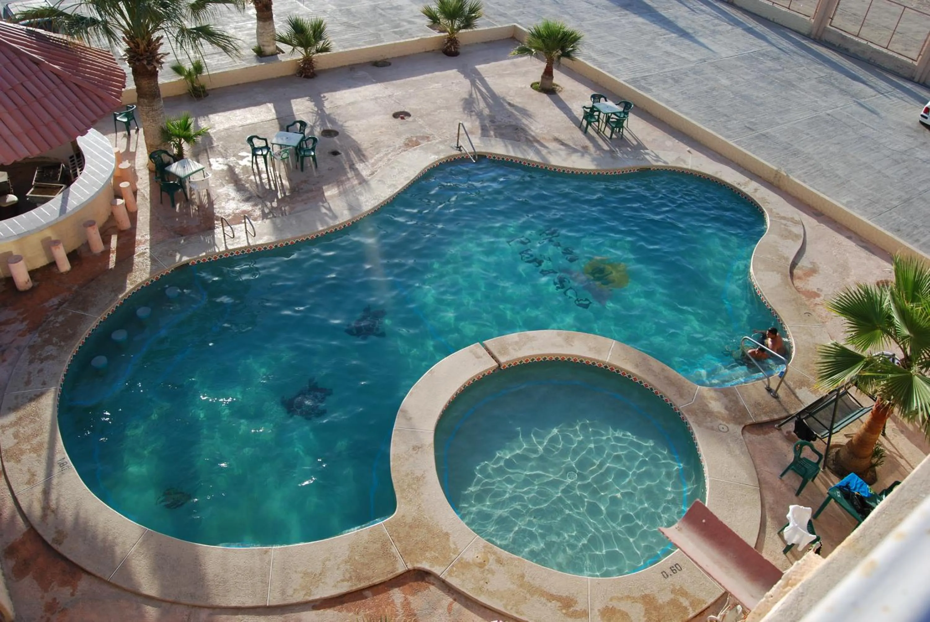 Swimming pool in Hotel Plaza Peñasco