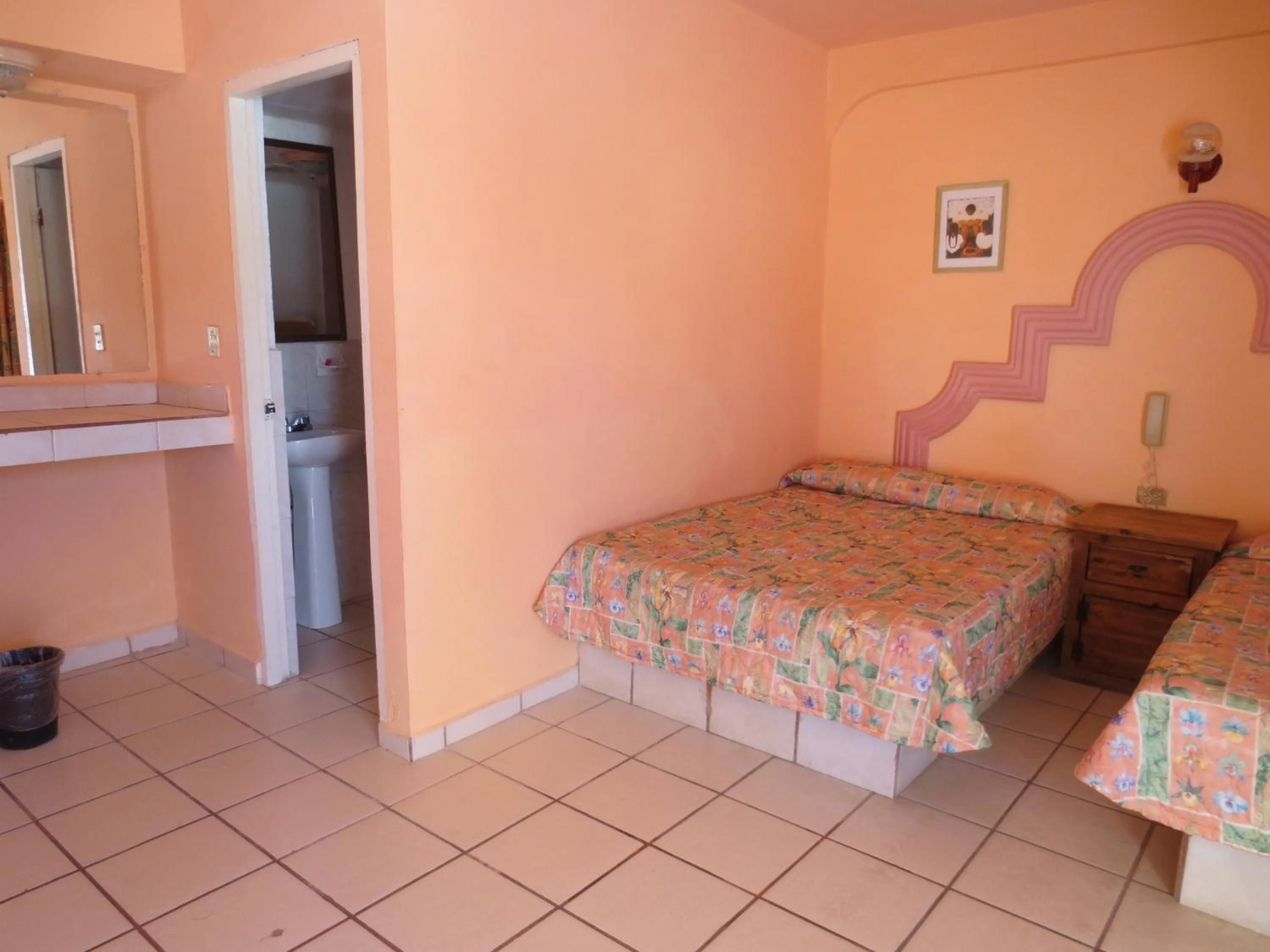 Bed in Hotel Plaza Peñasco