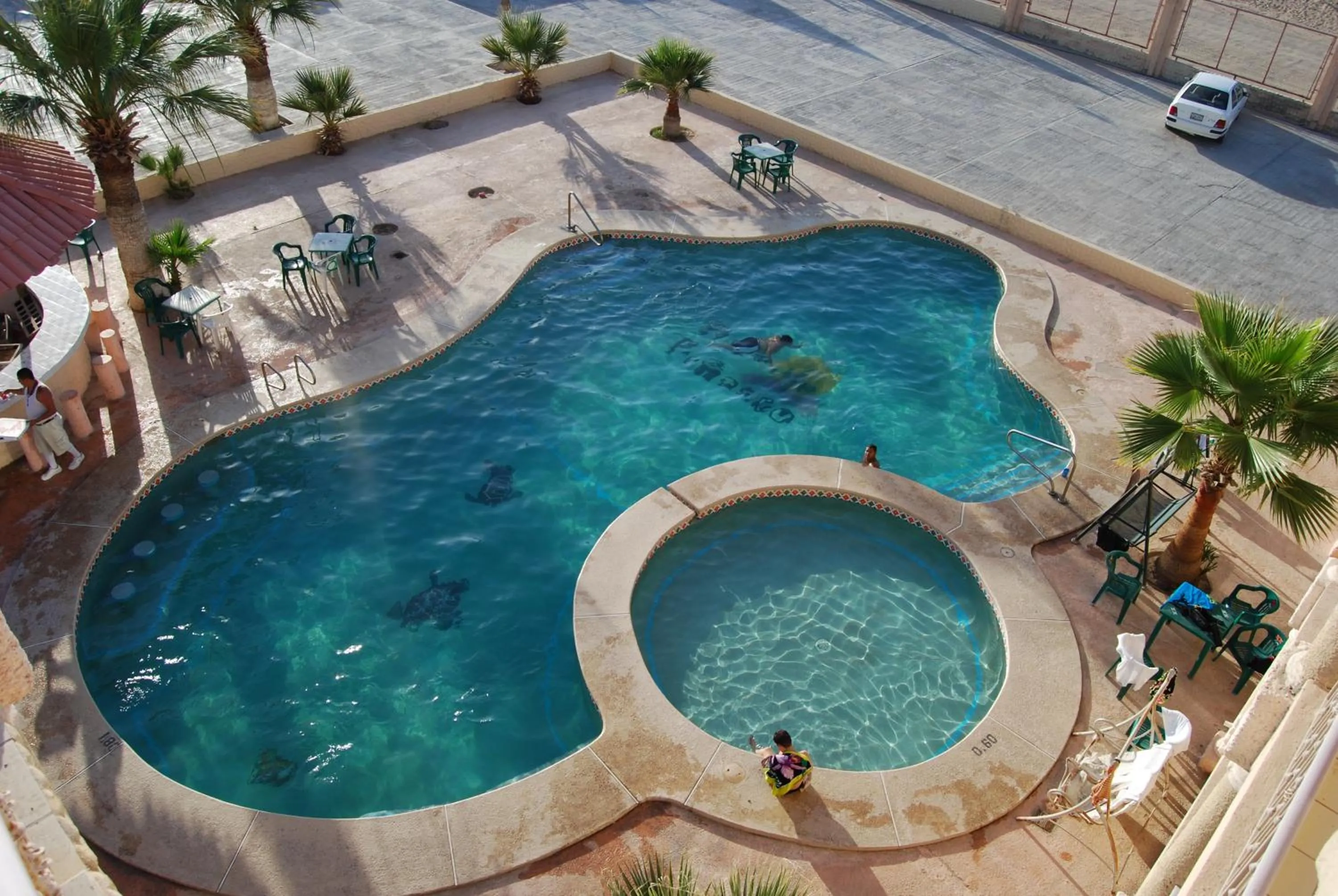 Swimming pool in Hotel Plaza Peñasco