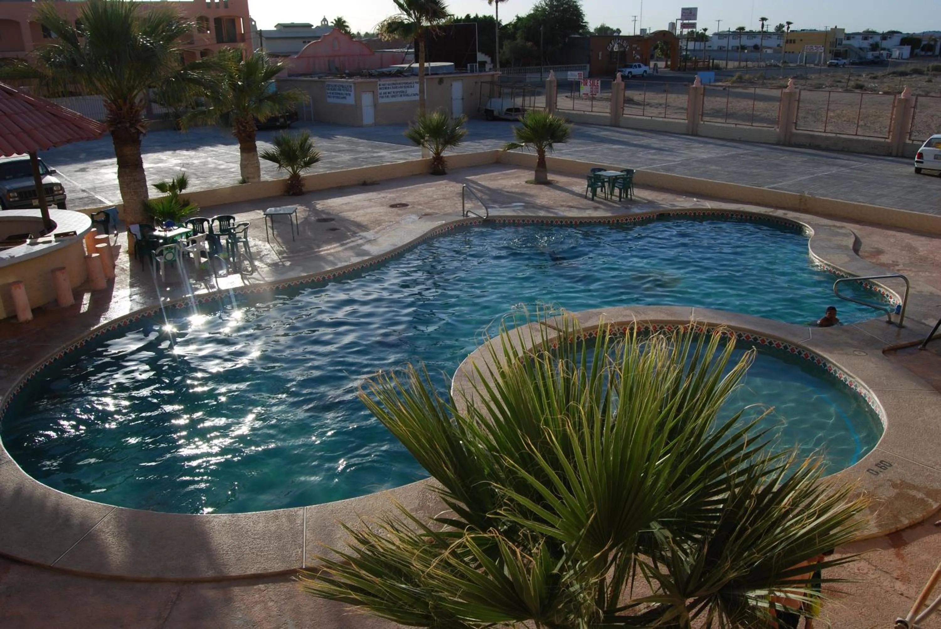 Swimming pool in Hotel Plaza Peñasco