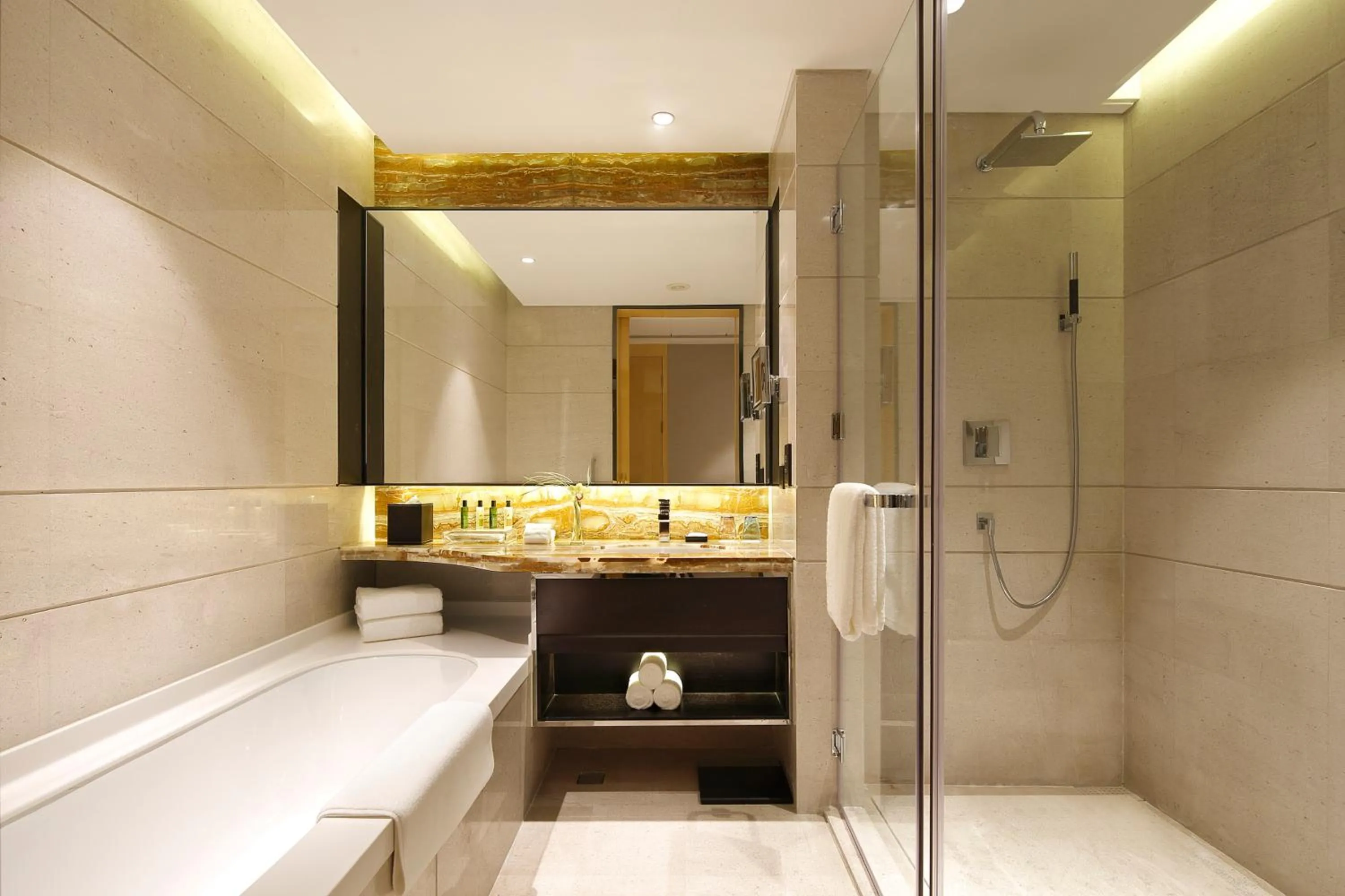 Bathroom in Crowne Plaza Beijing Lido by IHG