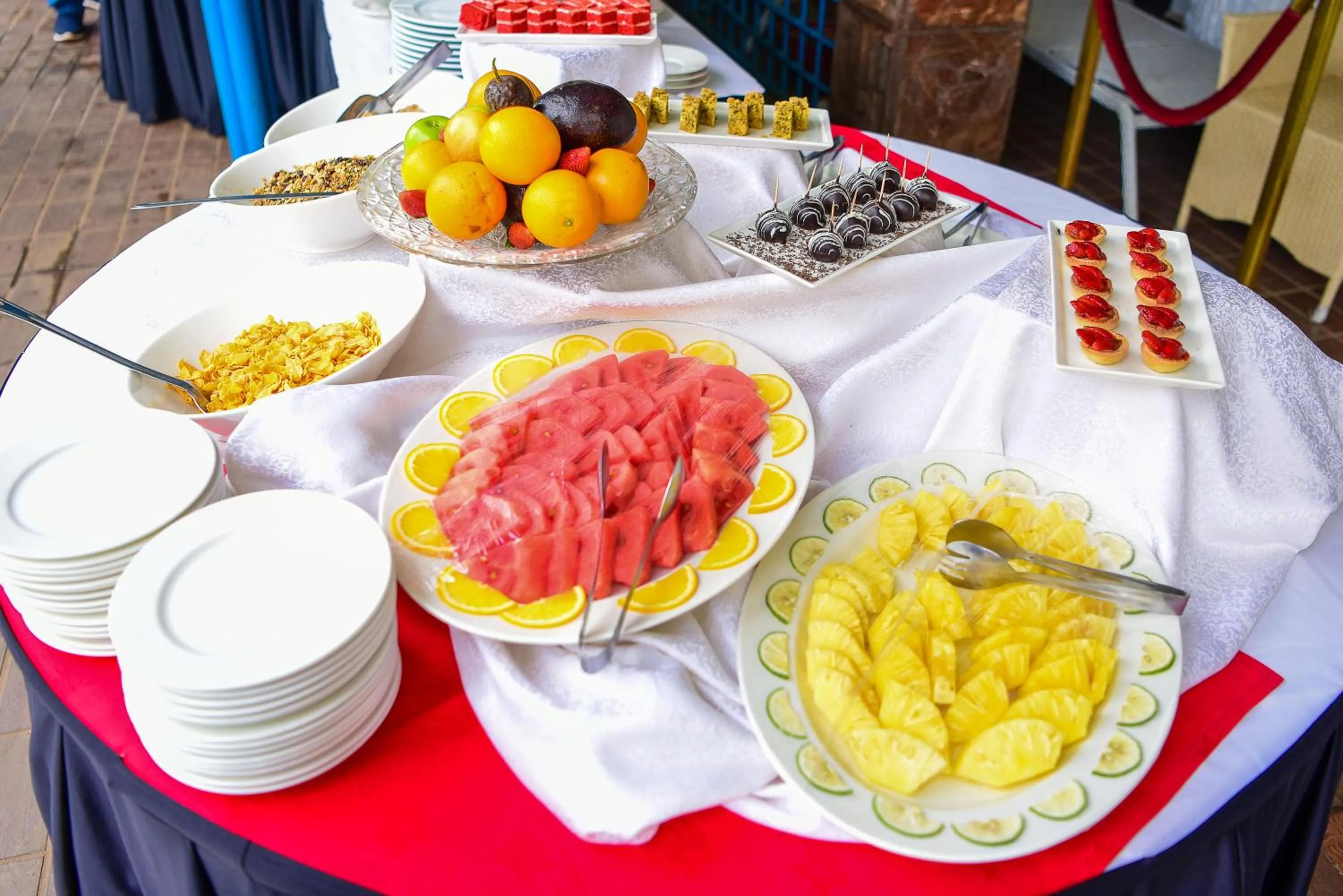 Buffet breakfast in Nairobi Safari Club by Swiss-Belhotel