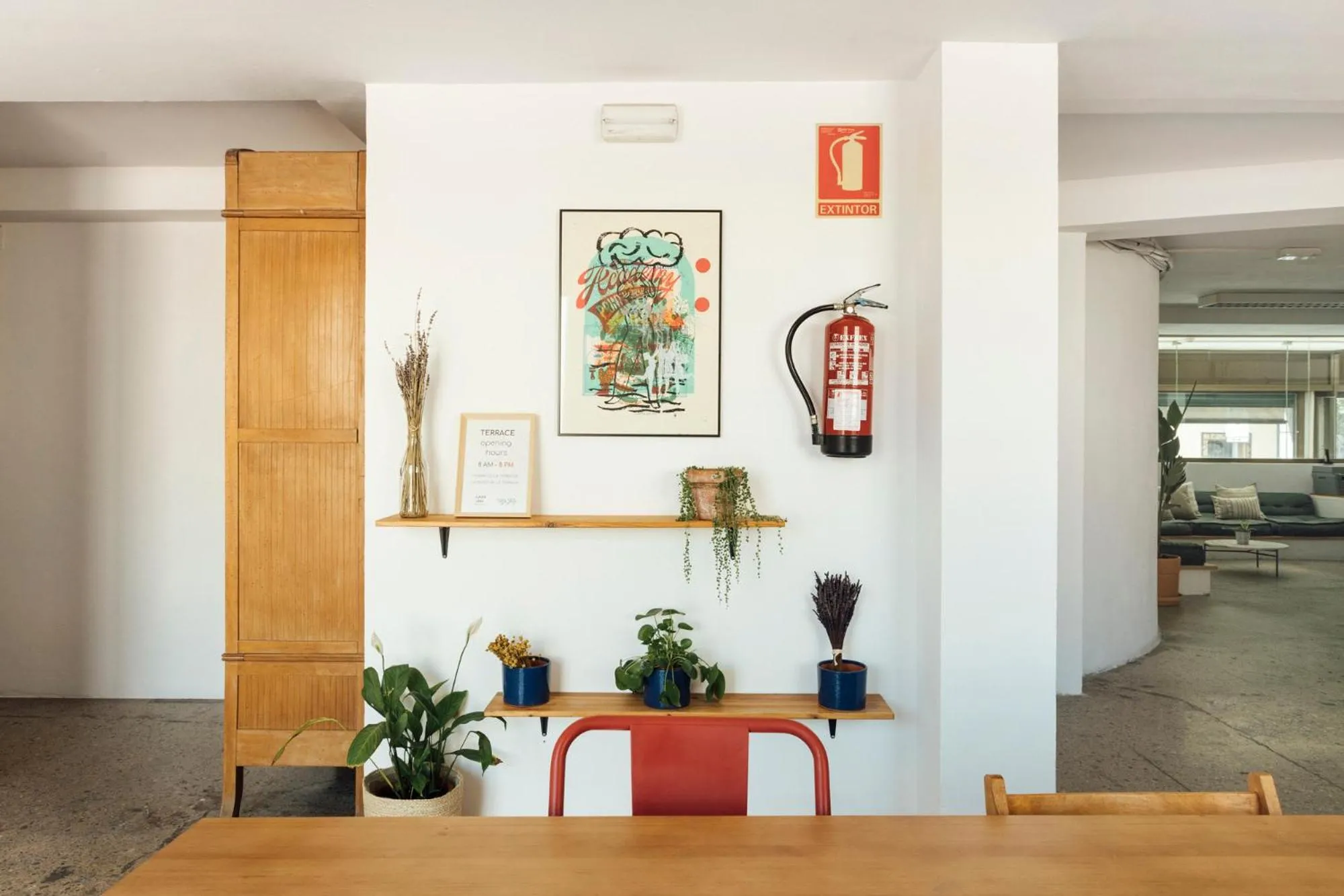 Seating area in Casa Jam Barcelona