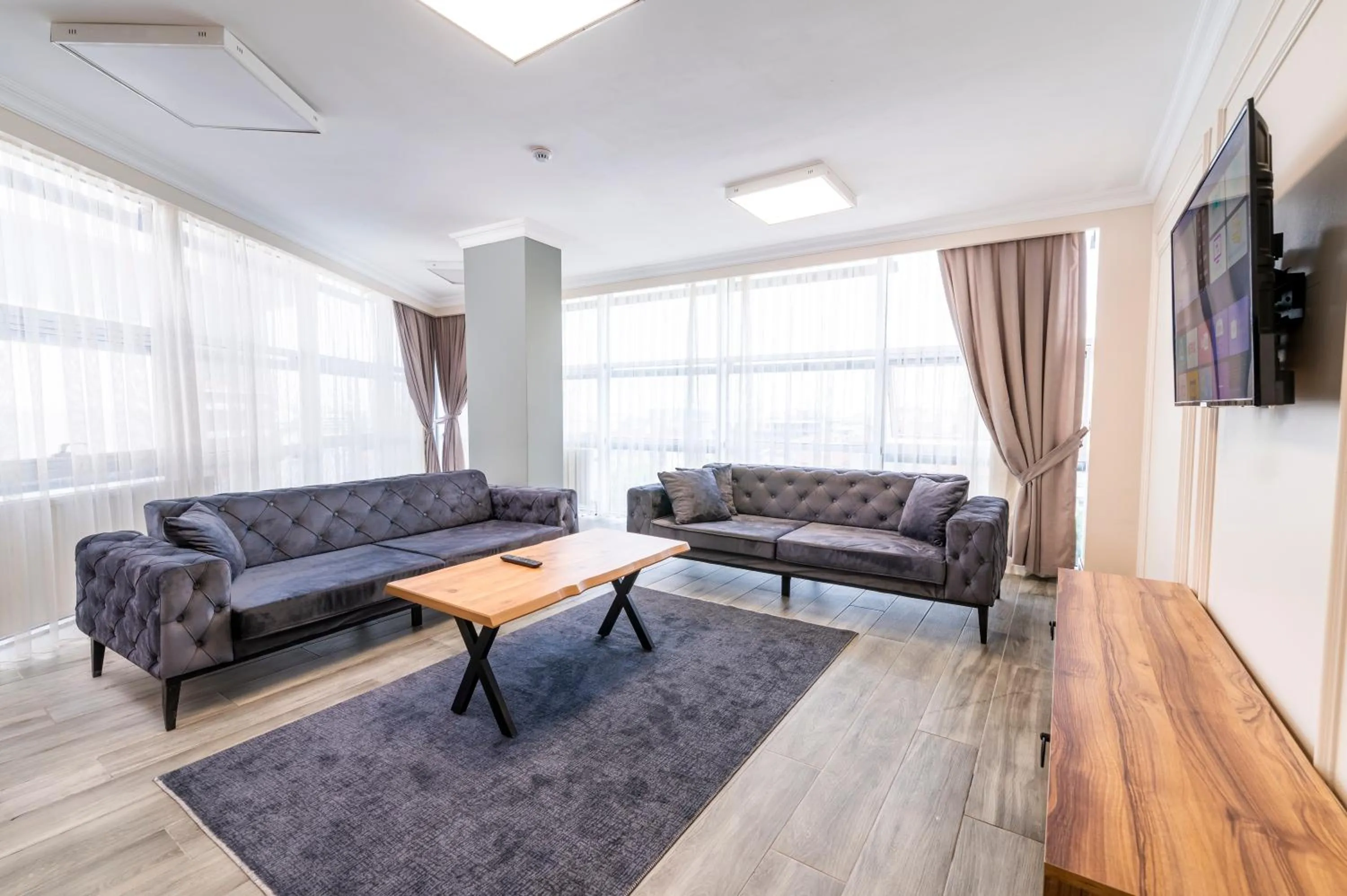 Seating area in Royal Luxury Hotels Suites
