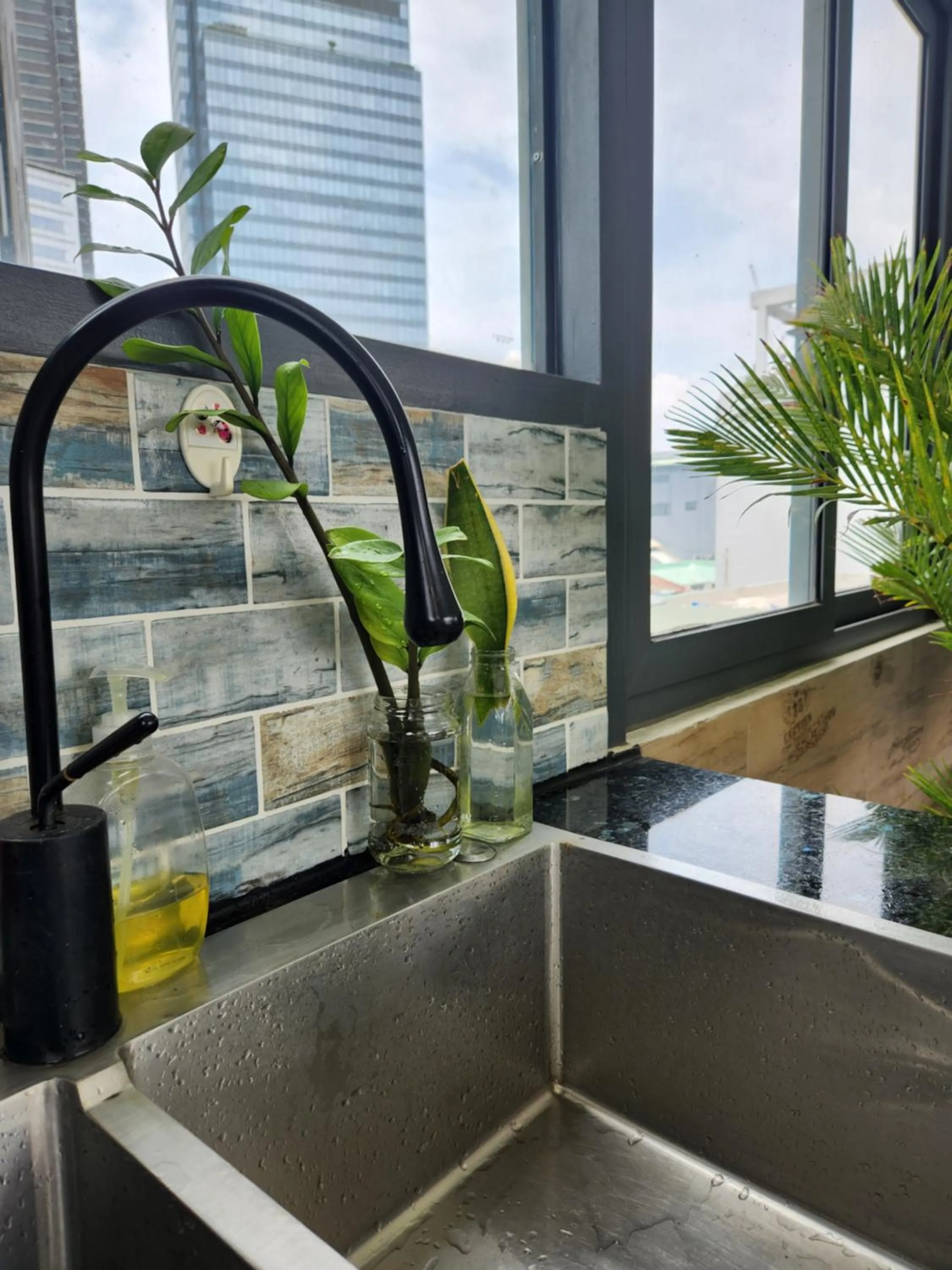 Kitchen or kitchenette in LalaHouse Spring Apartment - Saigon Center