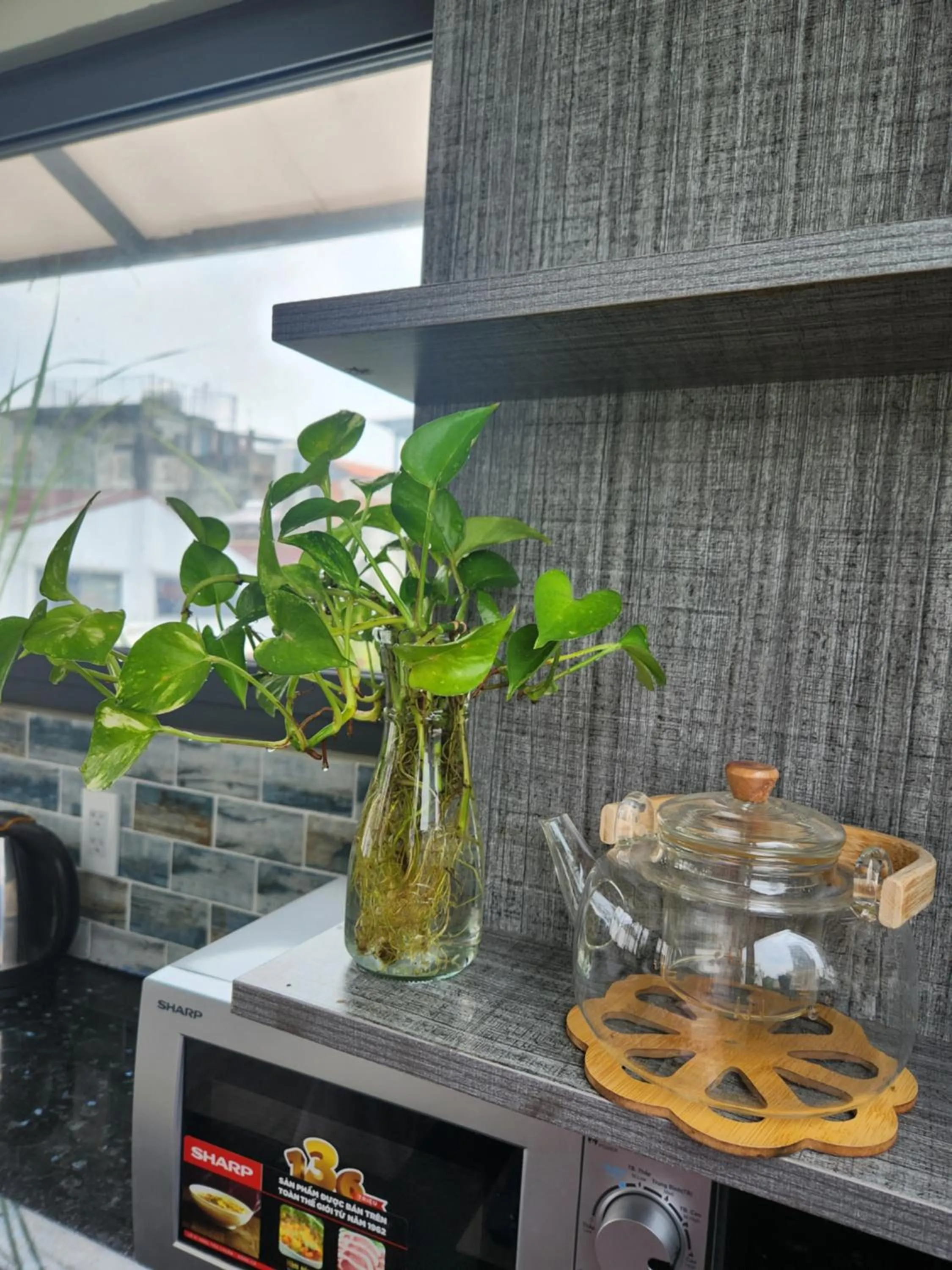 Kitchen or kitchenette in LalaHouse Spring Apartment - Saigon Center