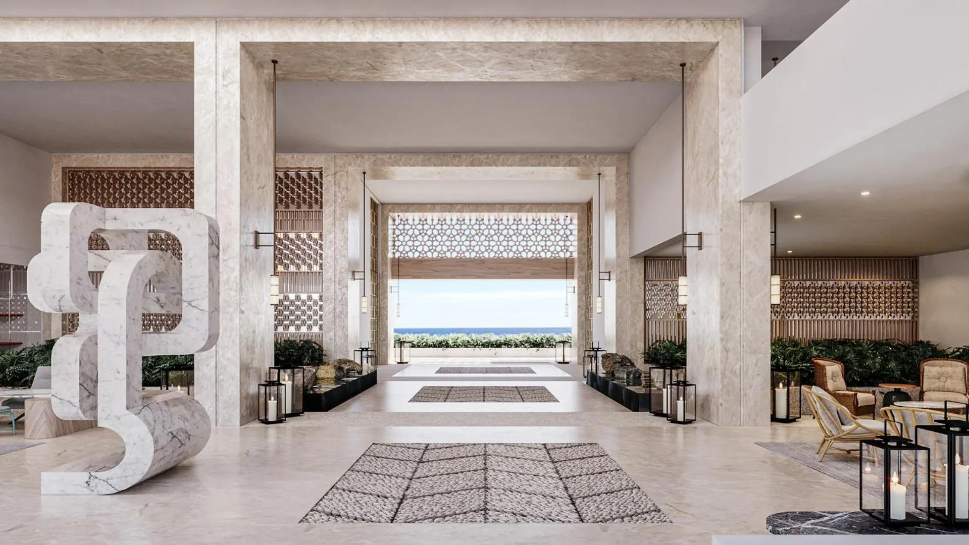 Lobby or reception in Grand Velas Boutique Hotel