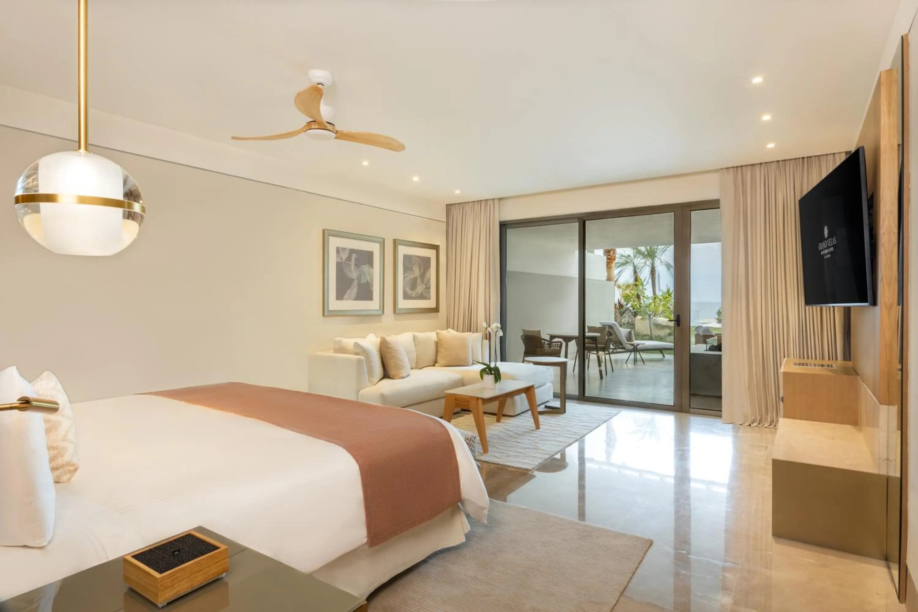 Bed in Grand Velas Boutique Hotel