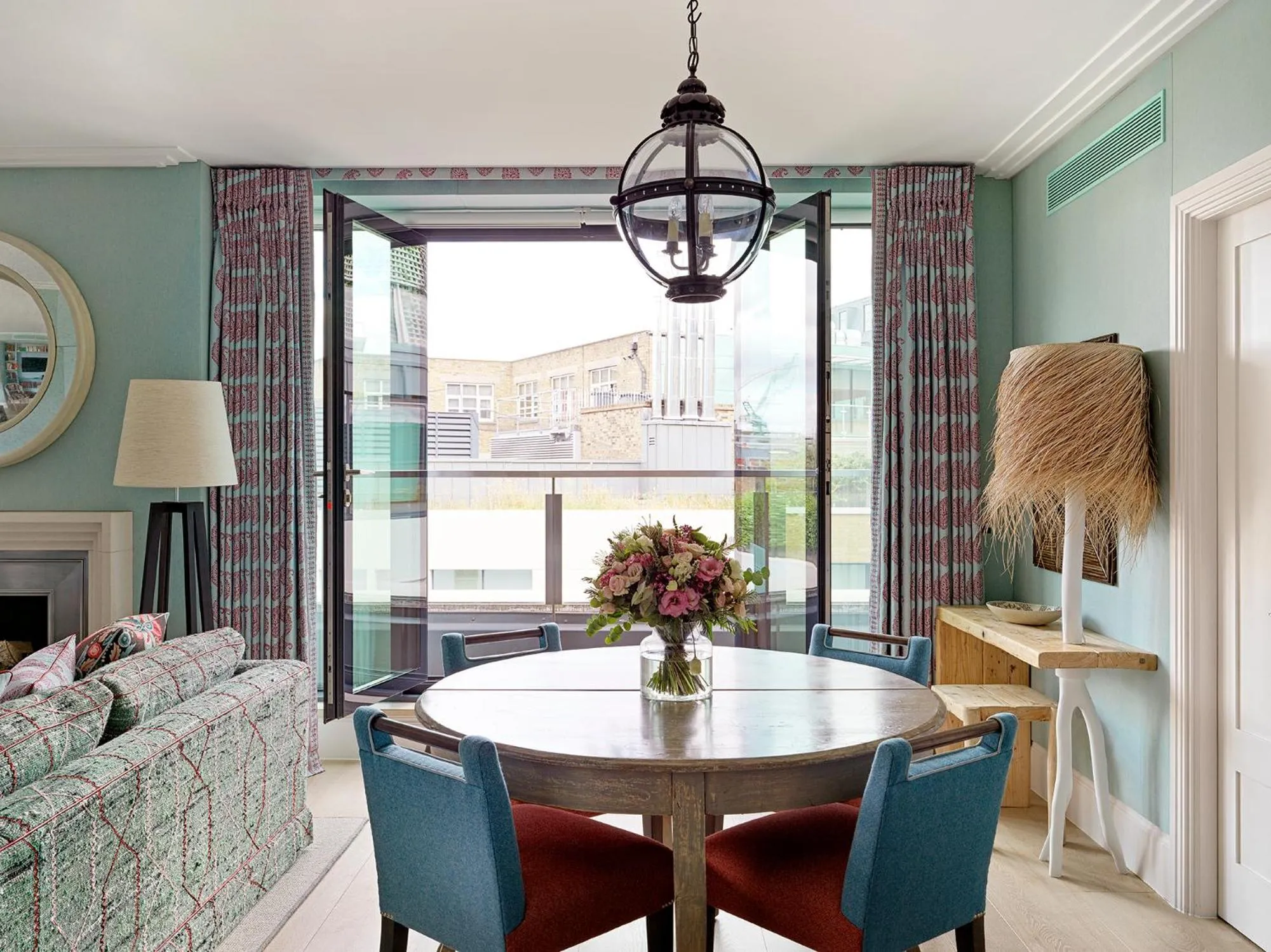 Seating area in Ham Yard Hotel, Firmdale Hotels