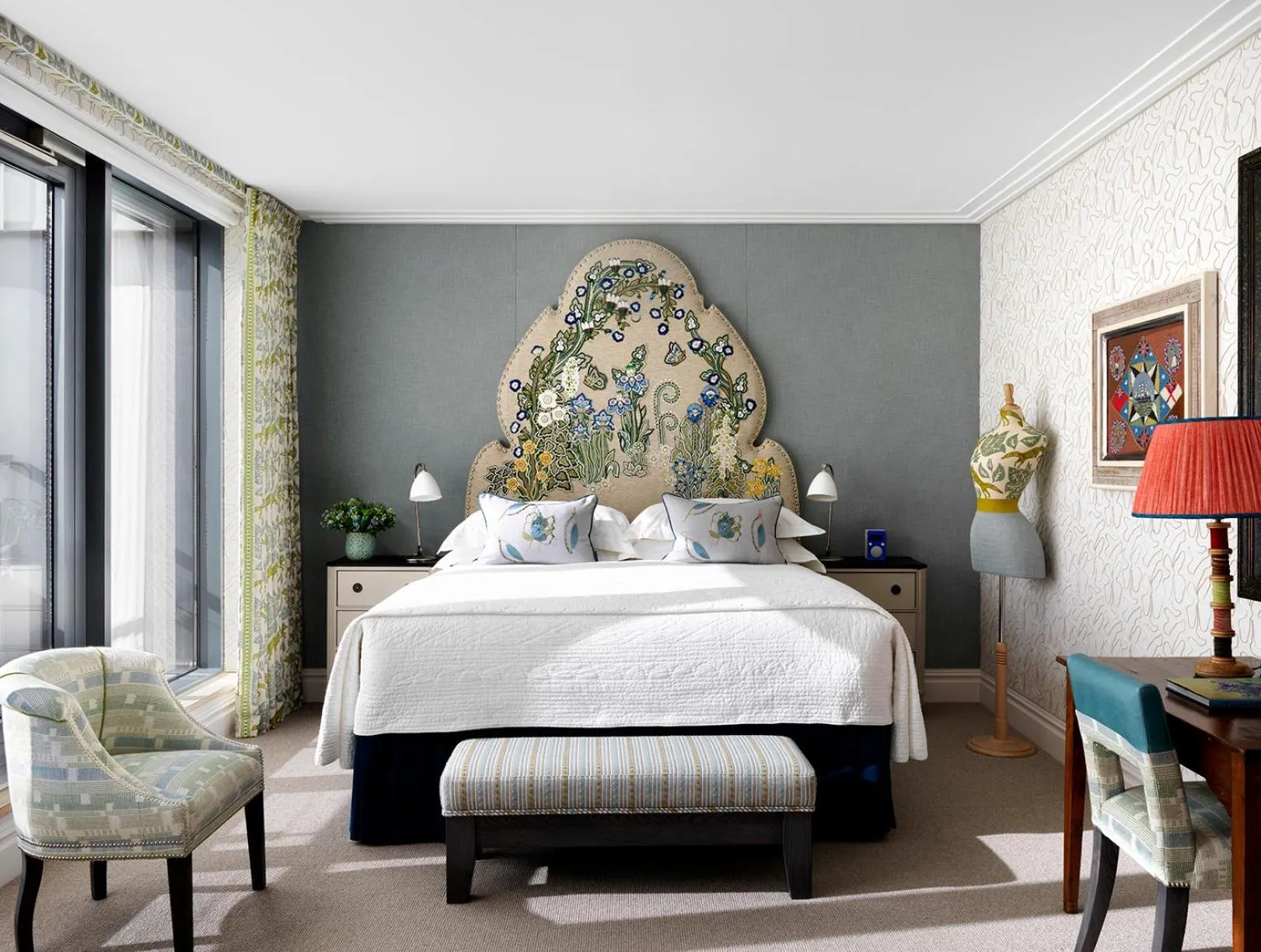 Bed in Ham Yard Hotel, Firmdale Hotels